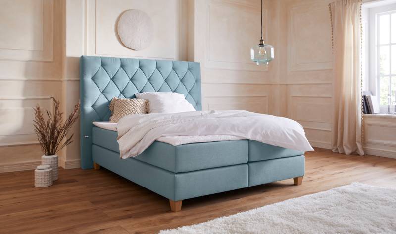Guido Maria Kretschmer Home&Living Boxspringbett »Harmones hoch«, in 3 Breiten, Härtegrad auch im Mix mit je 1 Matratze in H2 und H3 von Guido Maria Kretschmer Home&Living