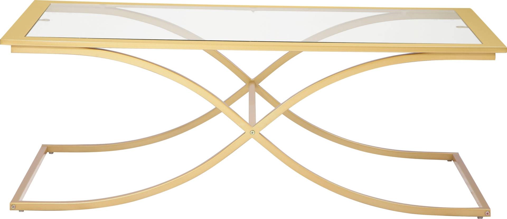 Guido Maria Kretschmer Home&Living Couchtisch »Ballum«, mit edlem Metallgestell und Glasplatte, Breite 120 cm Guido Maria Kretschmer Home&Living Couchtisch »Ballum«, mit edlem Metallgestell und Glasplatte, Breite 120 cm von Guido Maria Kretschmer Home&Living