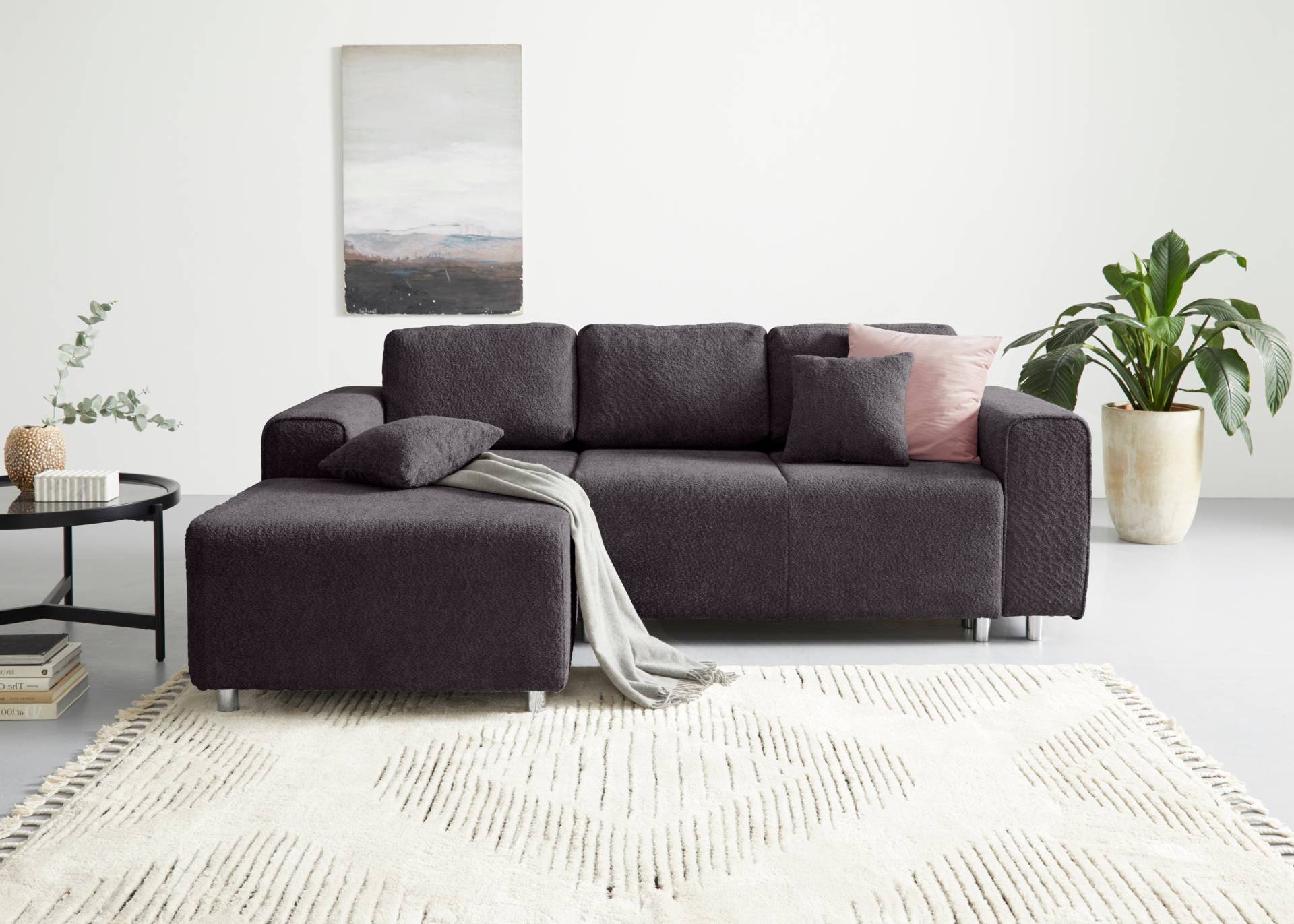 Guido Maria Kretschmer Home&Living Ecksofa »Györ«, L-Form, wahlweise mit Bettfunktion und Bettkasten incl. 2 Zierkissen von Guido Maria Kretschmer Home&Living