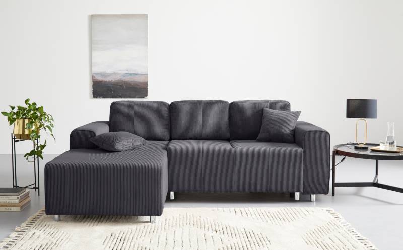Guido Maria Kretschmer Home&Living Ecksofa »Györ«, L-Form, wahlweise mit Bettfunktion und Bettkasten incl. 2 Zierkissen von Guido Maria Kretschmer Home&Living