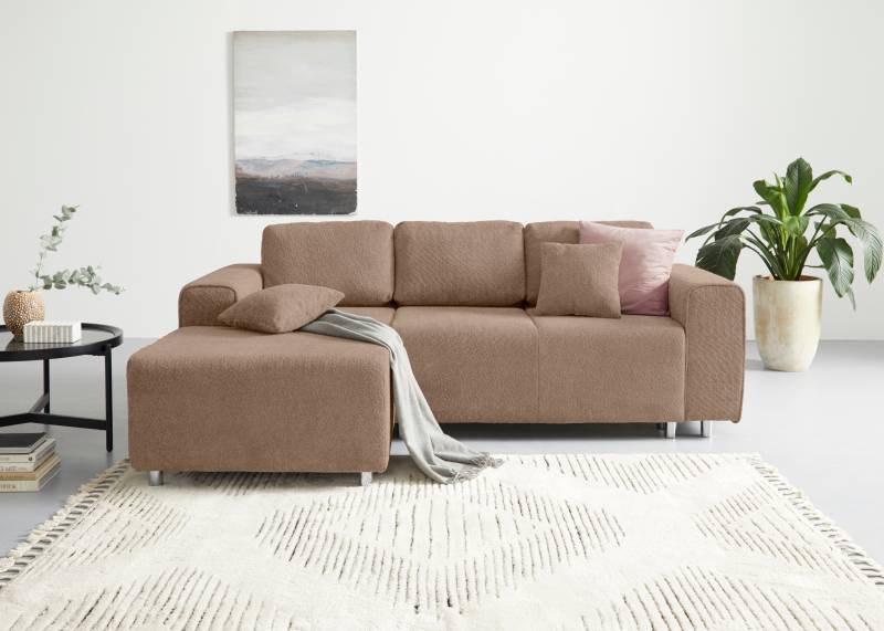 Guido Maria Kretschmer Home&Living Ecksofa »Györ«, L-Form, wahlweise mit Bettfunktion und Bettkasten incl. 2 Zierkissen von Guido Maria Kretschmer Home&Living