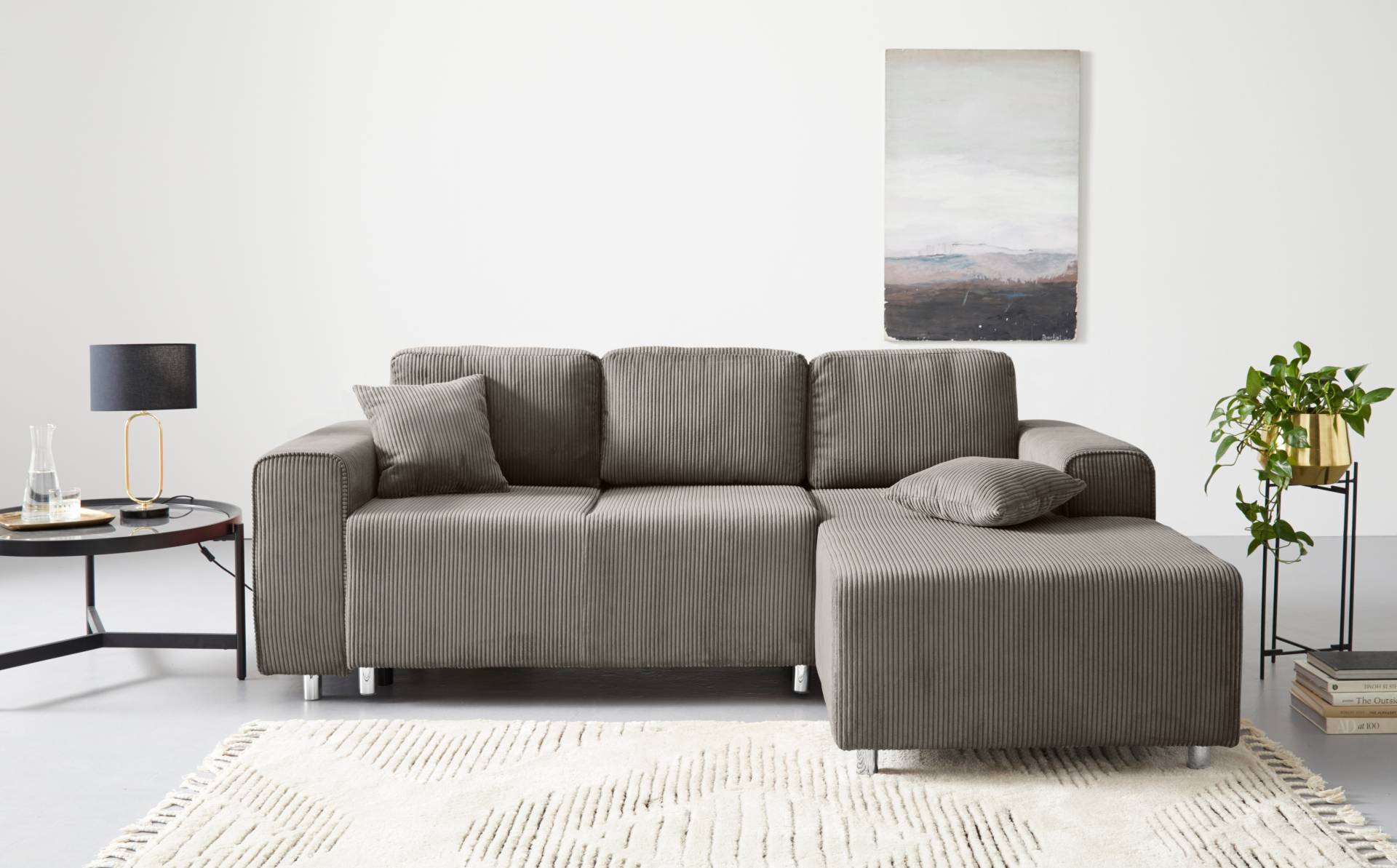 Guido Maria Kretschmer Home&Living Ecksofa »Györ«, L-Form, wahlweise mit Bettfunktion und Bettkasten incl. 2 Zierkissen Guido Maria Kretschmer Home&Living Ecksofa »Györ«, L-Form, wahlweise mit Bettfunktion und Bettkasten incl. 2 Zierkissen von Guido Maria Kretschmer Home&Living