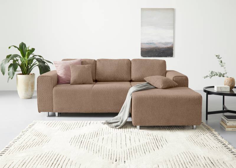 Guido Maria Kretschmer Home&Living Ecksofa »Györ«, L-Form, wahlweise mit Bettfunktion und Bettkasten incl. 2 Zierkissen von Guido Maria Kretschmer Home&Living
