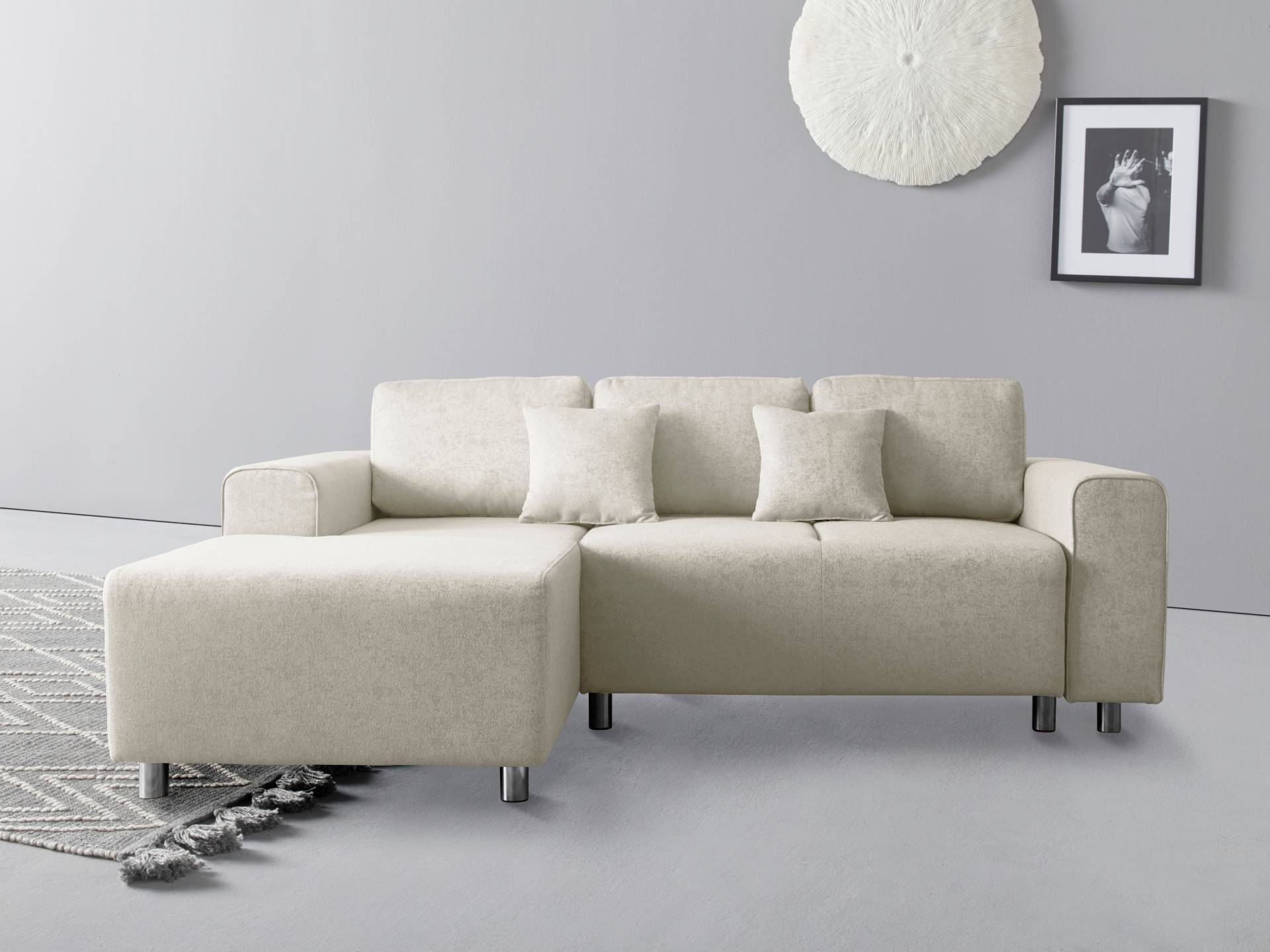 Guido Maria Kretschmer Home&Living Ecksofa »Györ«, L-Form, wahlweise mit Bettfunktion und Bettkasten incl. 2 Zierkissen Guido Maria Kretschmer Home&Living Ecksofa »Györ«, L-Form, wahlweise mit Bettfunktion und Bettkasten incl. 2 Zierkissen von Guido Maria Kretschmer Home&Living