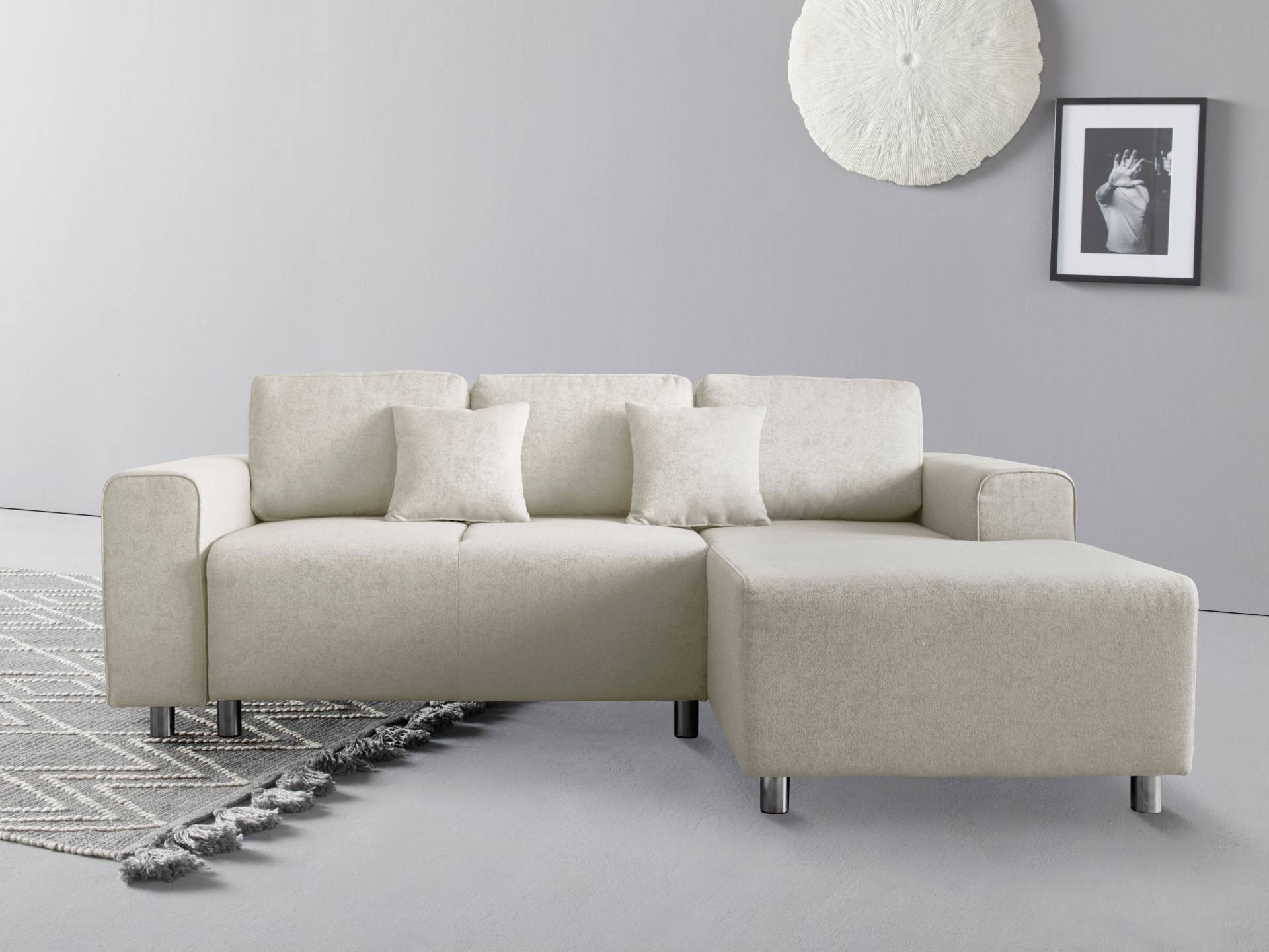 Guido Maria Kretschmer Home&Living Ecksofa »Györ«, wahlweise mit Bettfunktion und Bettkasten incl. 2 Zierkissen von Guido Maria Kretschmer Home&Living