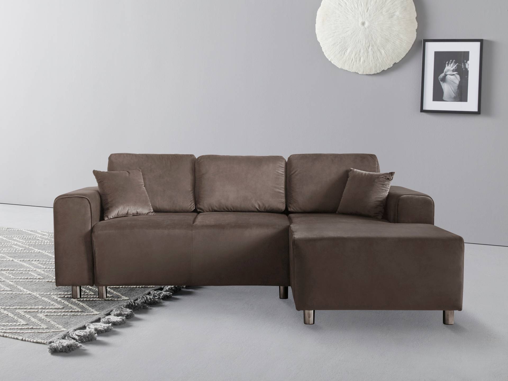 Guido Maria Kretschmer Home&Living Ecksofa »Györ«, wahlweise mit Bettfunktion und Bettkasten incl. 2 Zierkissen von Guido Maria Kretschmer Home&Living