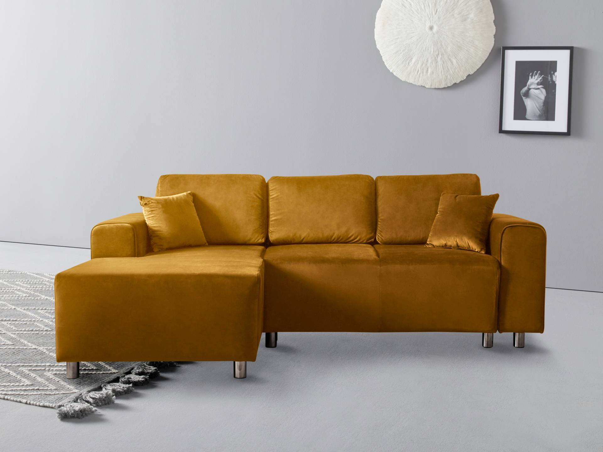 Guido Maria Kretschmer Home&Living Ecksofa »Györ«, L-Form, wahlweise mit Bettfunktion und Bettkasten incl. 2 Zierkissen Guido Maria Kretschmer Home&Living Ecksofa »Györ«, L-Form, wahlweise mit Bettfunktion und Bettkasten incl. 2 Zierkissen von Guido Maria Kretschmer Home&Living