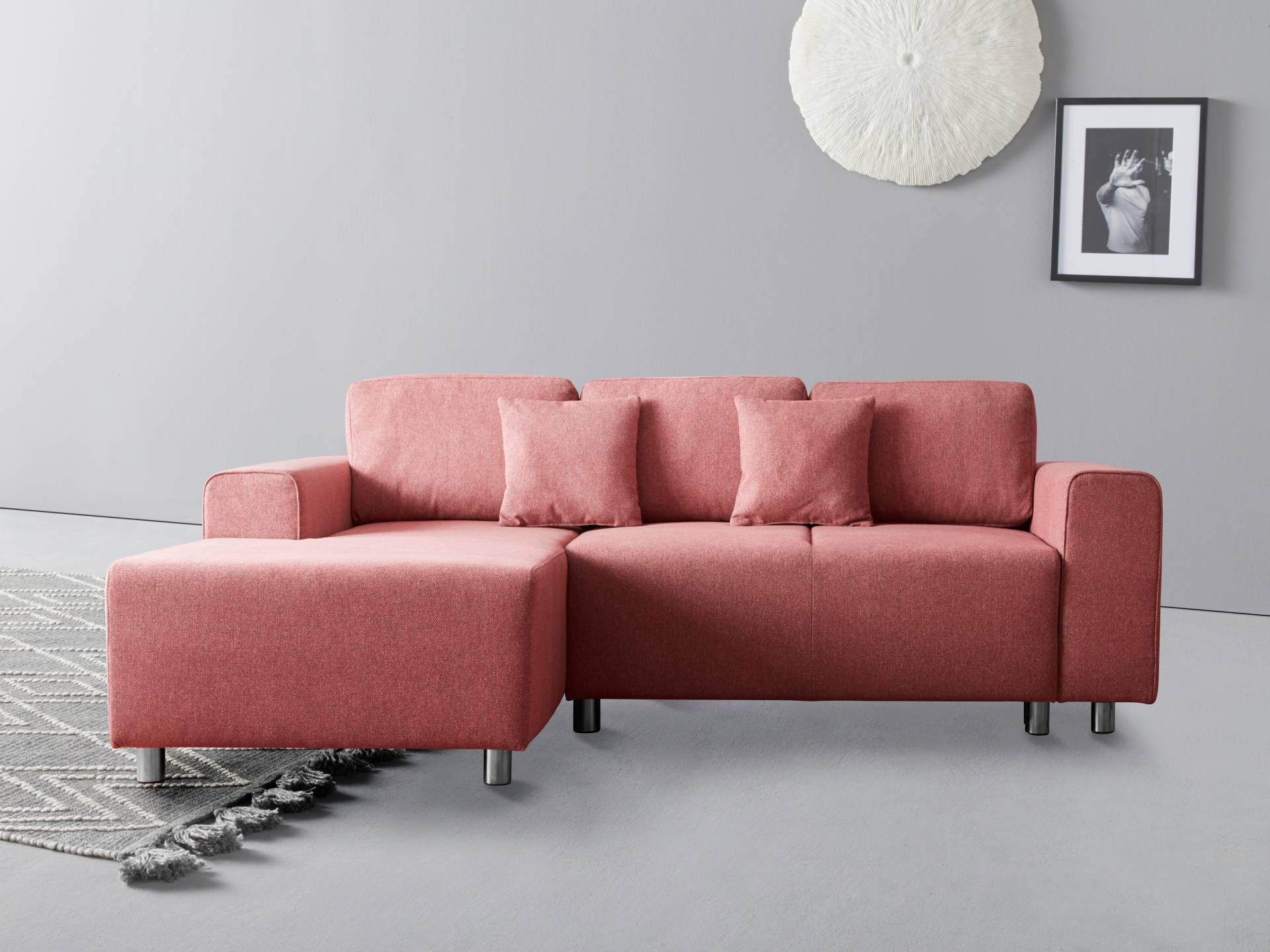 Guido Maria Kretschmer Home&Living Ecksofa »Györ«, wahlweise mit Bettfunktion und Bettkasten incl. 2 Zierkissen von Guido Maria Kretschmer Home&Living