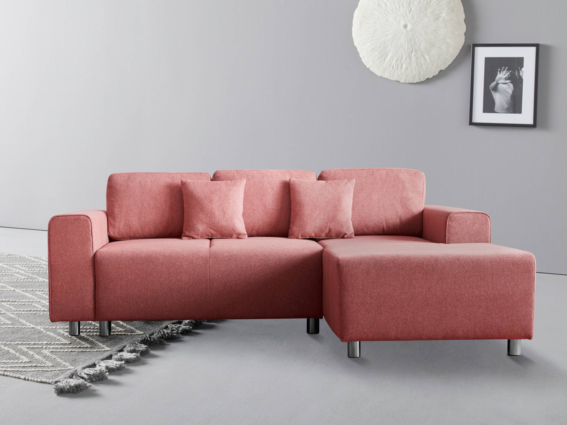 Guido Maria Kretschmer Home&Living Ecksofa »Györ«, wahlweise mit Bettfunktion und Bettkasten incl. 2 Zierkissen von Guido Maria Kretschmer Home&Living