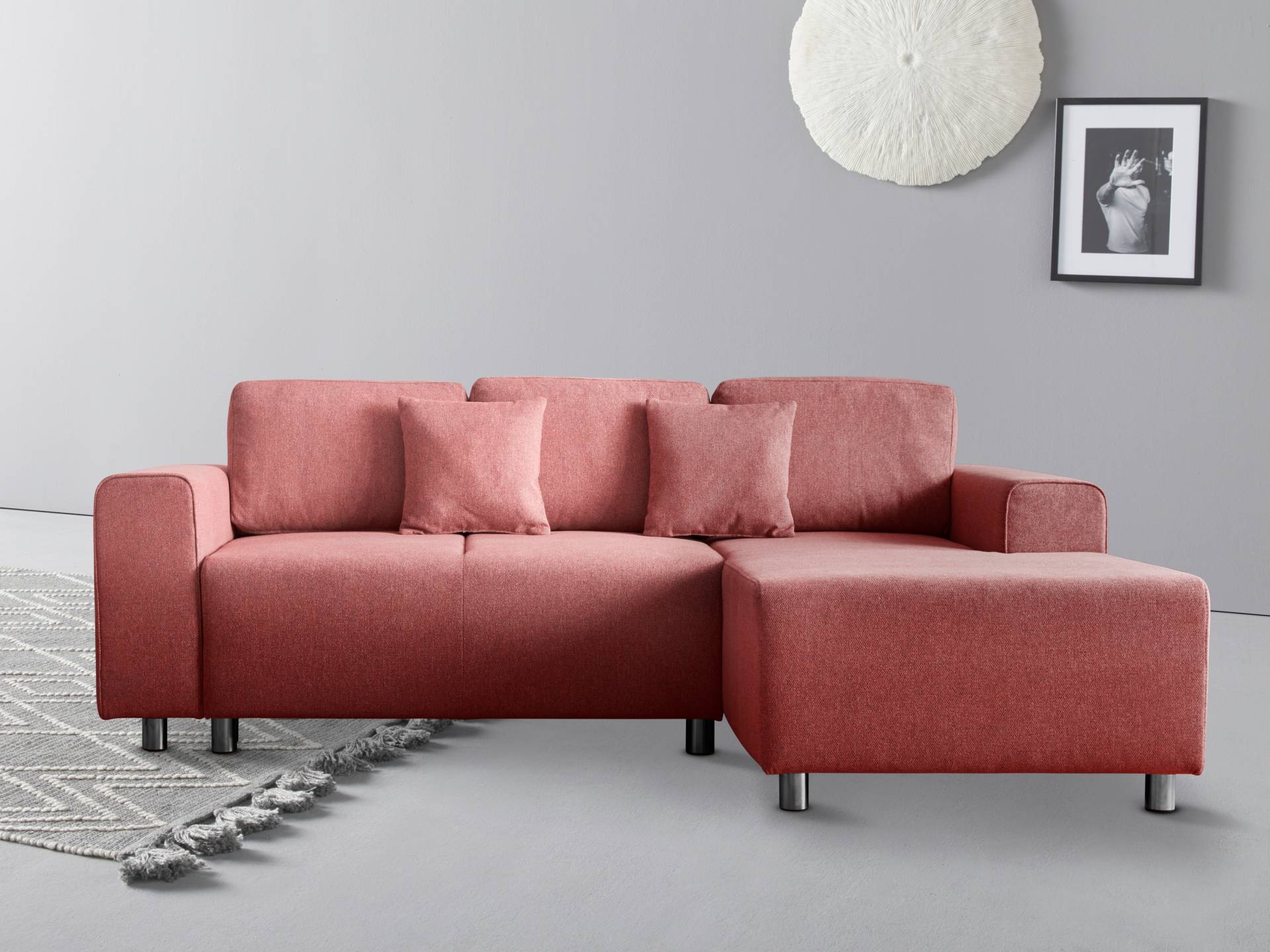 Guido Maria Kretschmer Home&Living Ecksofa »Györ«, wahlweise mit Bettfunktion und Bettkasten incl. 2 Zierkissen von Guido Maria Kretschmer Home&Living