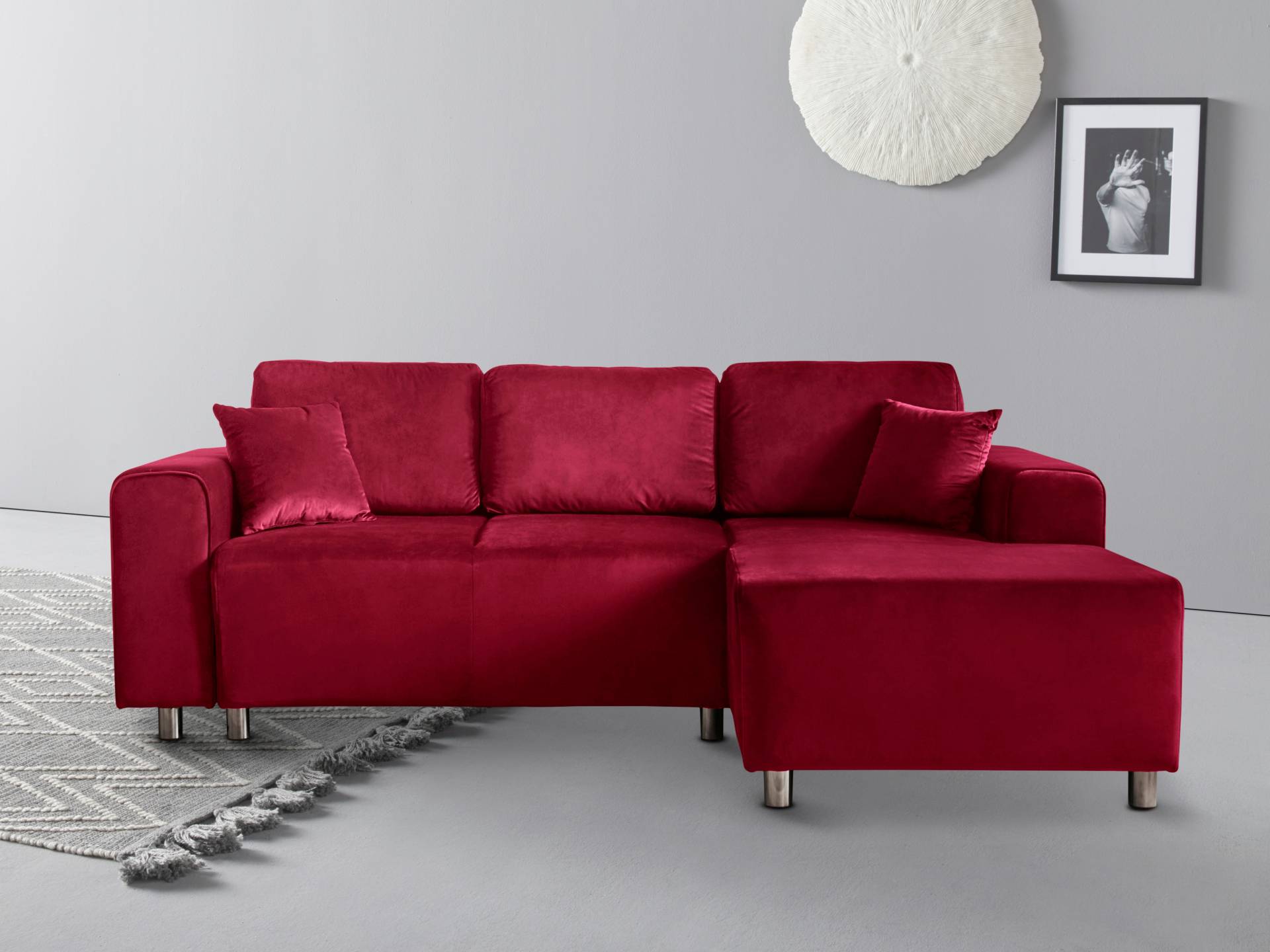 Guido Maria Kretschmer Home&Living Ecksofa »Györ«, wahlweise mit Bettfunktion und Bettkasten incl. 2 Zierkissen von Guido Maria Kretschmer Home&Living