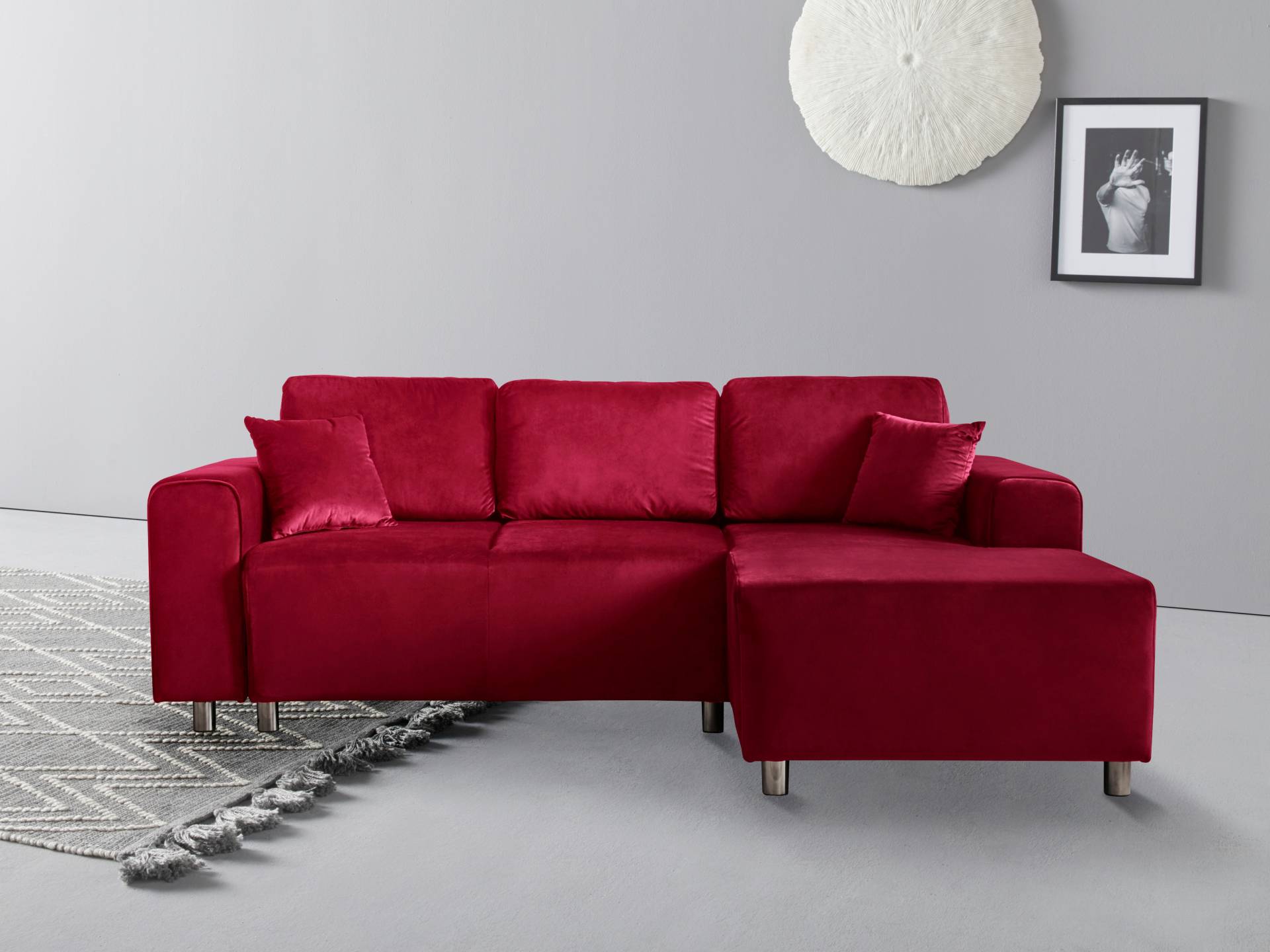 Guido Maria Kretschmer Home&Living Ecksofa »Györ«, wahlweise mit Bettfunktion und Bettkasten incl. 2 Zierkissen von Guido Maria Kretschmer Home&Living