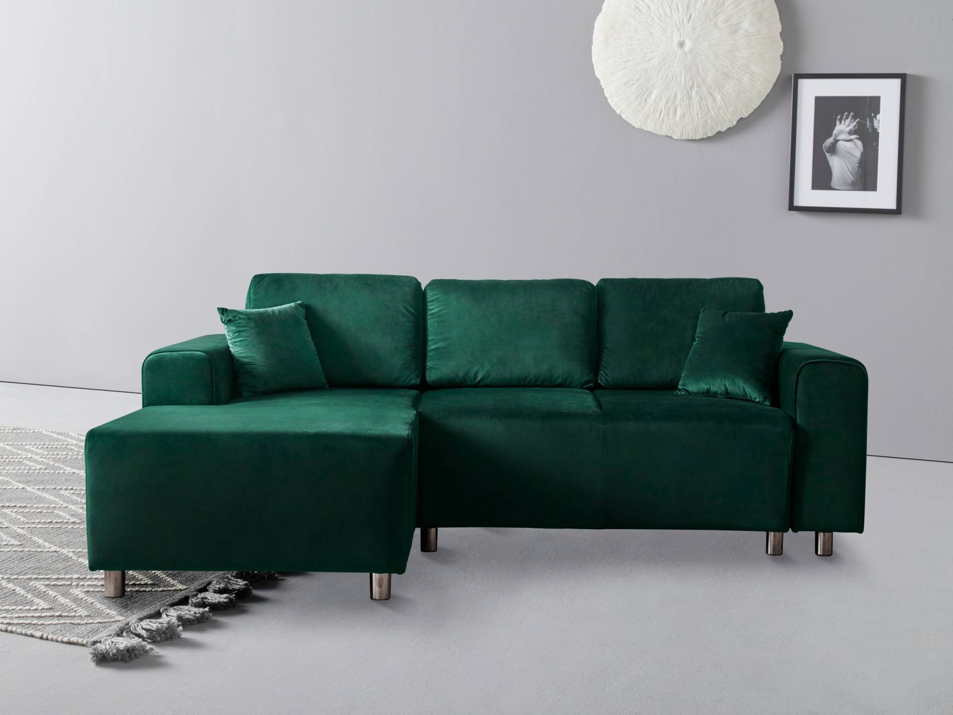 Guido Maria Kretschmer Home&Living Ecksofa »Györ«, wahlweise mit Bettfunktion und Bettkasten incl. 2 Zierkissen von Guido Maria Kretschmer Home&Living