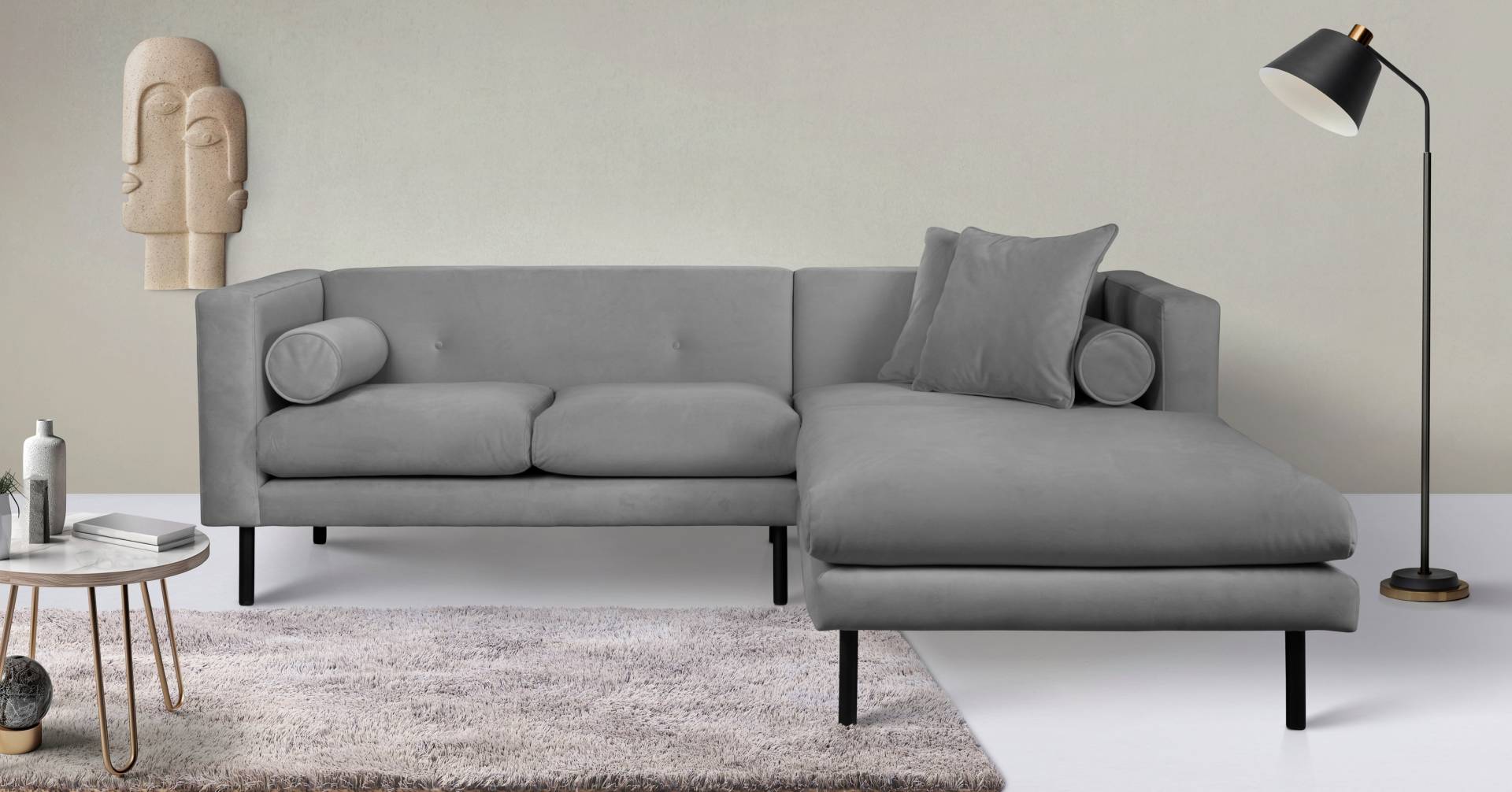 Guido Maria Kretschmer Home&Living Ecksofa »Lillibeth L-Form Designsofa, Masse B/T/H: 240/173/83 cm«, Zierkissen als Wendekissen, in Samtoptik oder Cord Guido Maria Kretschmer Home&Living Ecksofa »Lillibeth L-Form Designsofa, Masse B/T/H: 240/173/83 cm«, Zierkissen als Wendekissen, in Samtoptik oder Cord von Guido Maria Kretschmer Home&Living