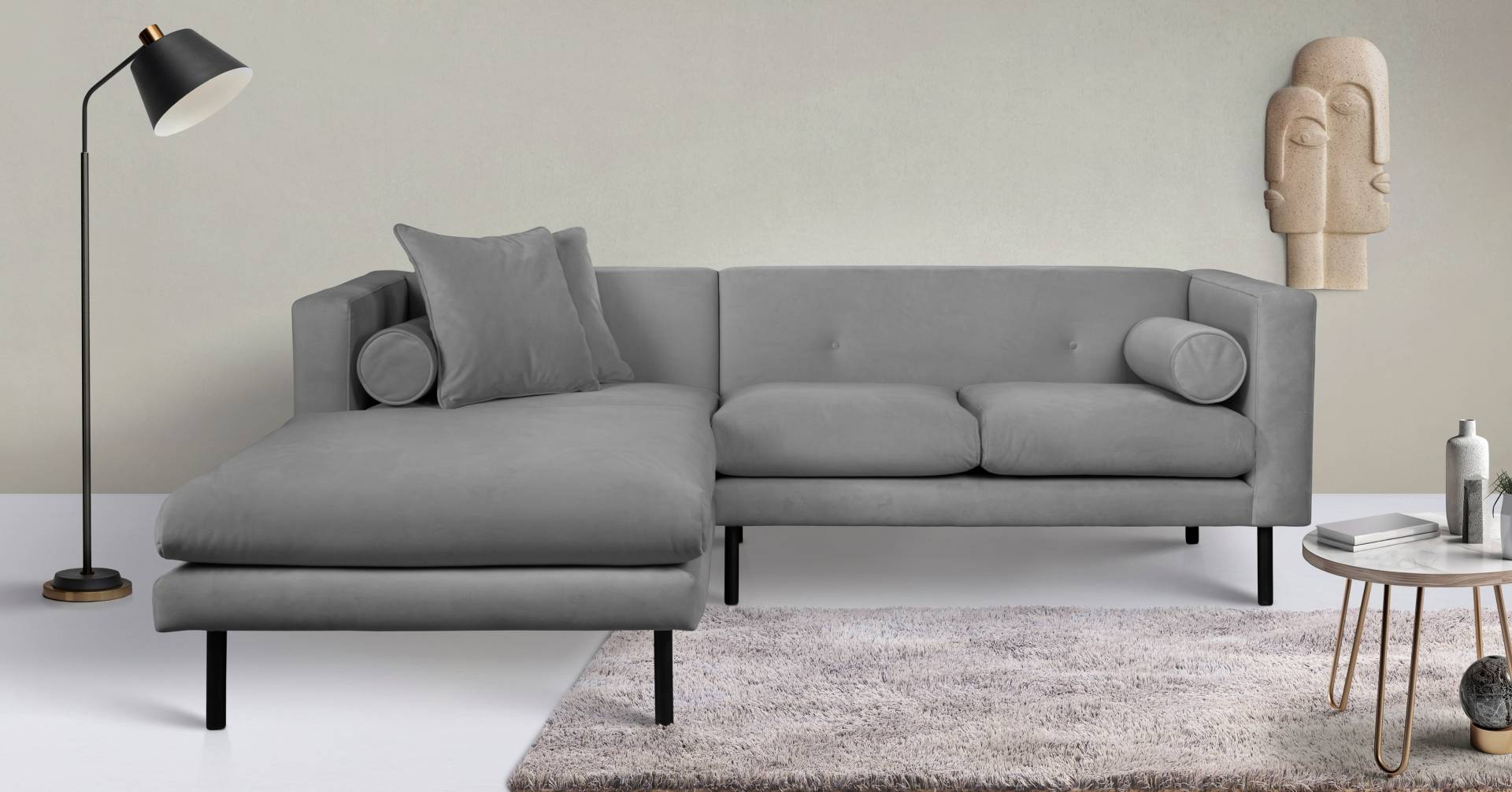 Guido Maria Kretschmer Home&Living Ecksofa »Lillibeth L-Form Designsofa, Masse B/T/H: 240/173/83 cm«, Zierkissen als Wendekissen, in Samtoptik oder Cord Guido Maria Kretschmer Home&Living Ecksofa »Lillibeth L-Form Designsofa, Masse B/T/H: 240/173/83 cm«, Zierkissen als Wendekissen, in Samtoptik oder Cord von Guido Maria Kretschmer Home&Living