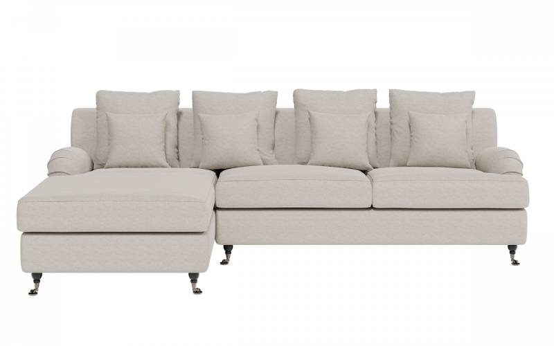 Guido Maria Kretschmer Home&Living Ecksofa »NORIN L-Form«, zwei Fussarten: vorne - Rollen, hinten - Holzfüsse von Guido Maria Kretschmer Home&Living