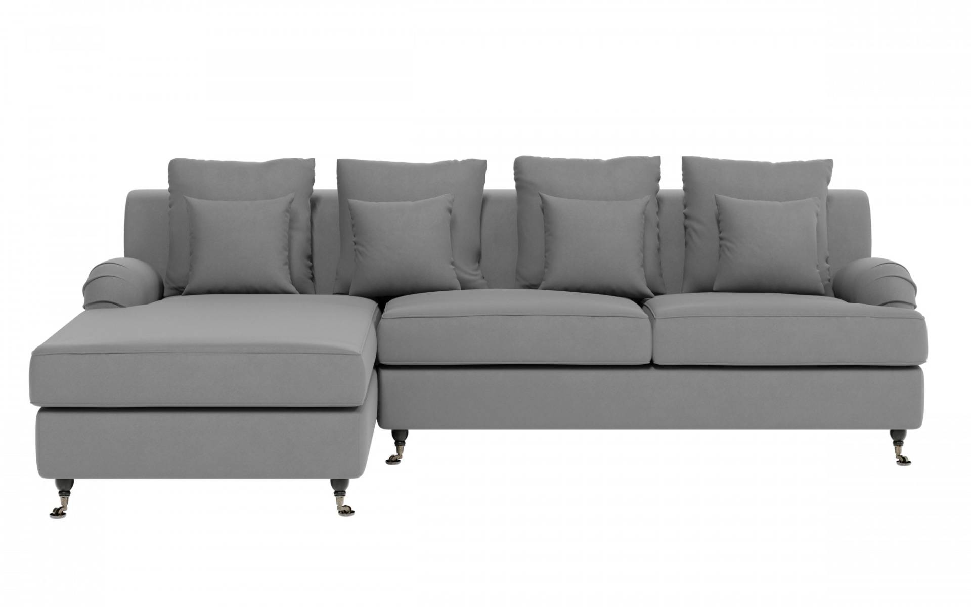 Guido Maria Kretschmer Home&Living Ecksofa »NORIN L-Form«, zwei Fussarten: vorne - Rollen, hinten - Holzfüsse von Guido Maria Kretschmer Home&Living