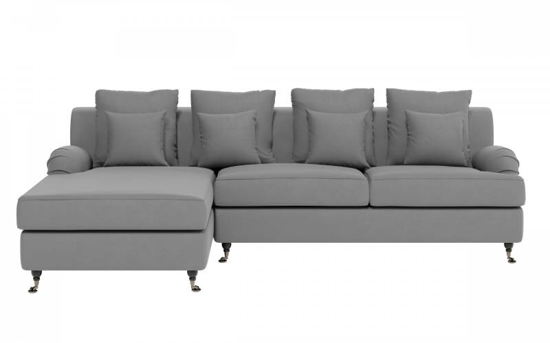 Guido Maria Kretschmer Home&Living Ecksofa »NORIN L-Form«, zwei Fussarten: vorne - Rollen, hinten - Holzfüsse von Guido Maria Kretschmer Home&Living