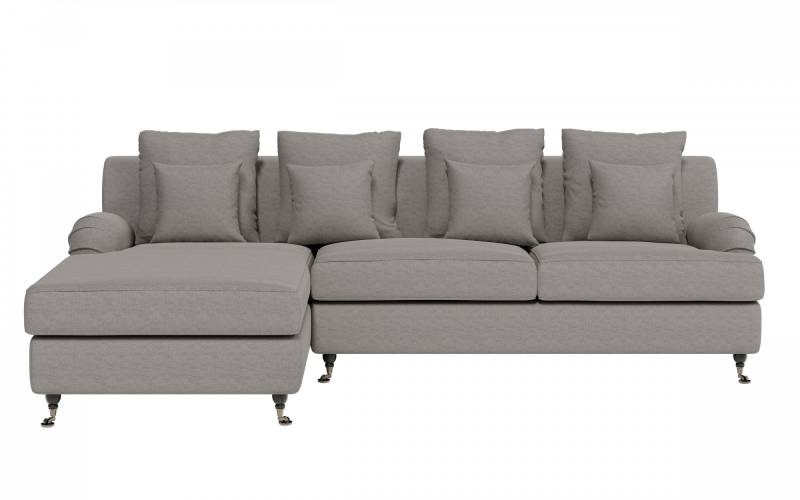 Guido Maria Kretschmer Home&Living Ecksofa »NORIN L-Form«, zwei Fussarten: vorne - Rollen, hinten - Holzfüsse von Guido Maria Kretschmer Home&Living