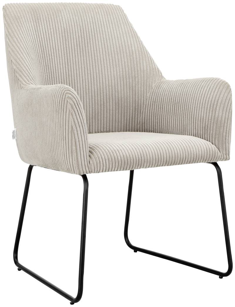 Guido Maria Kretschmer Home&Living Esszimmerstuhl »Lorient«, Cord, Cord oder Velvet, Schalenstuhl, Kufenstuhl von Guido Maria Kretschmer Home&Living