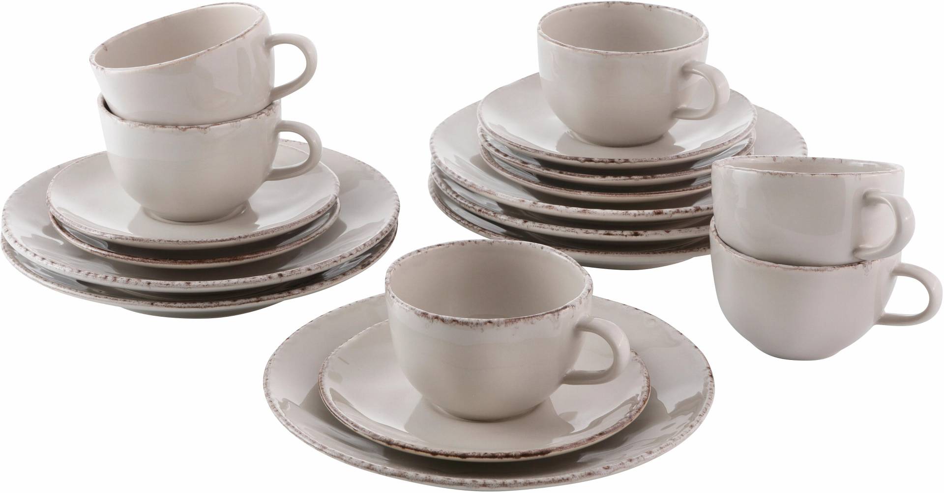 Guido Maria Kretschmer Home&Living Kaffeeservice »Geschirr-Set Naturals«, (Set, 18 tlg., Kaffeegeschirr für 6 Personen) von Guido Maria Kretschmer Home&Living