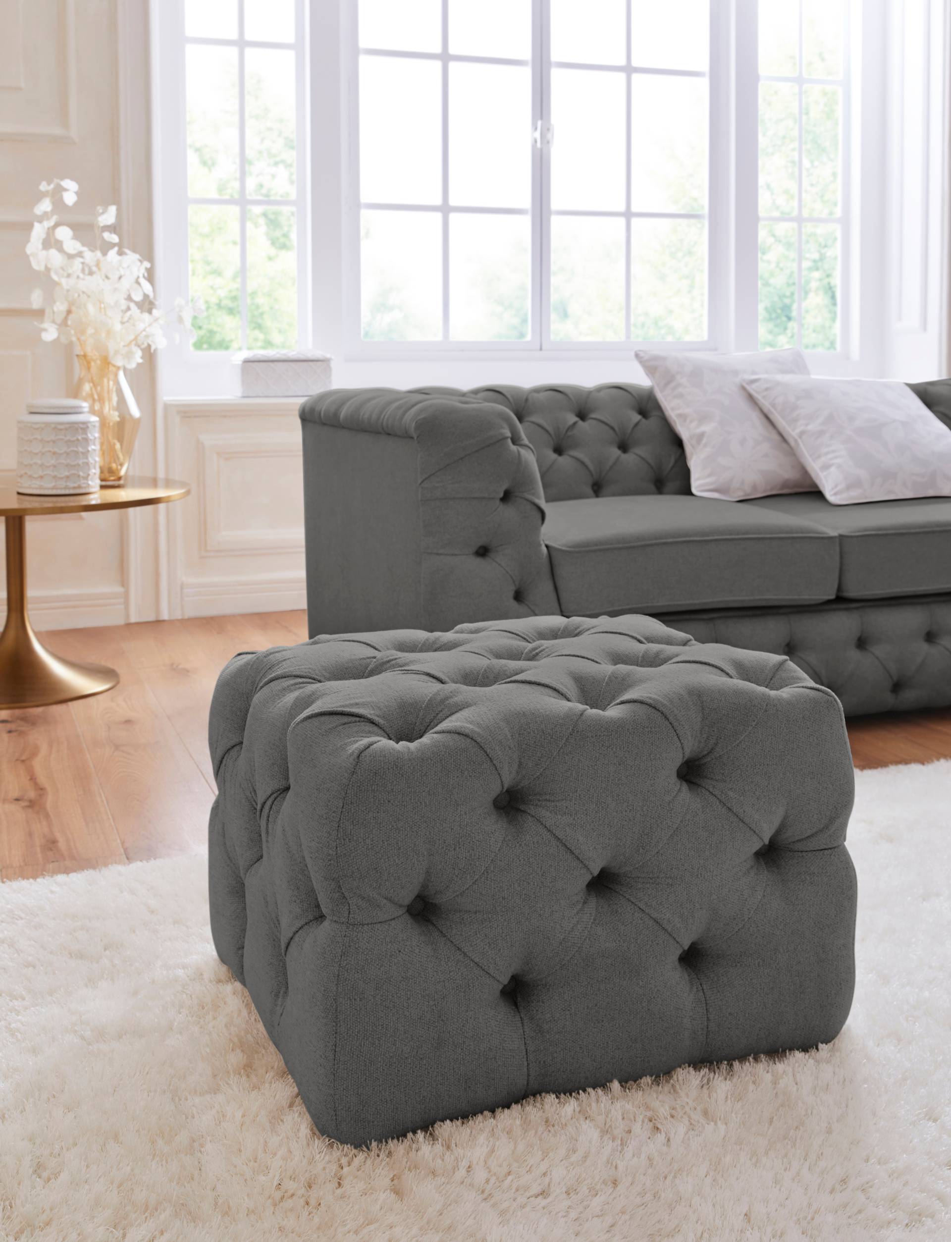 Guido Maria Kretschmer Home&Living Polsterhocker »Kalina«, mit klassischer Chesterfield-Knopfheftung, passend zur Serie "Kalina" Guido Maria Kretschmer Home&Living Polsterhocker »Kalina«, mit klassischer Chesterfield-Knopfheftung, passend zur Serie "Kalina" von Guido Maria Kretschmer Home&Living