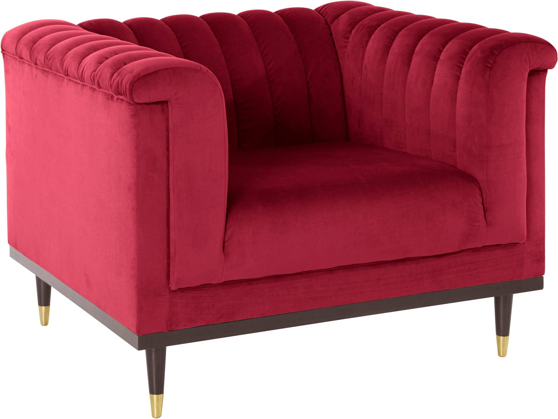 Guido Maria Kretschmer Home&Living Sessel »Chamby«, mit Holzrahmen unten und Steppung im Lehnenbereich Guido Maria Kretschmer Home&Living Sessel »Chamby«, mit Holzrahmen unten und Steppung im Lehnenbereich von Guido Maria Kretschmer Home&Living