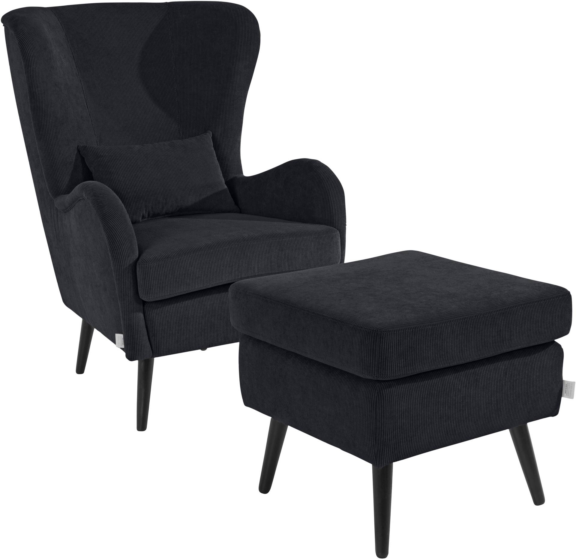 Guido Maria Kretschmer Home&Living Sessel »Salla«, wahlweise mit oder ohne Hocker; grosser Sessel: Masse B/T/H: 78/94/118cm Guido Maria Kretschmer Home&Living Sessel »Salla«, wahlweise mit oder ohne Hocker; grosser Sessel: Masse B/T/H: 78/94/118cm von Guido Maria Kretschmer Home&Living