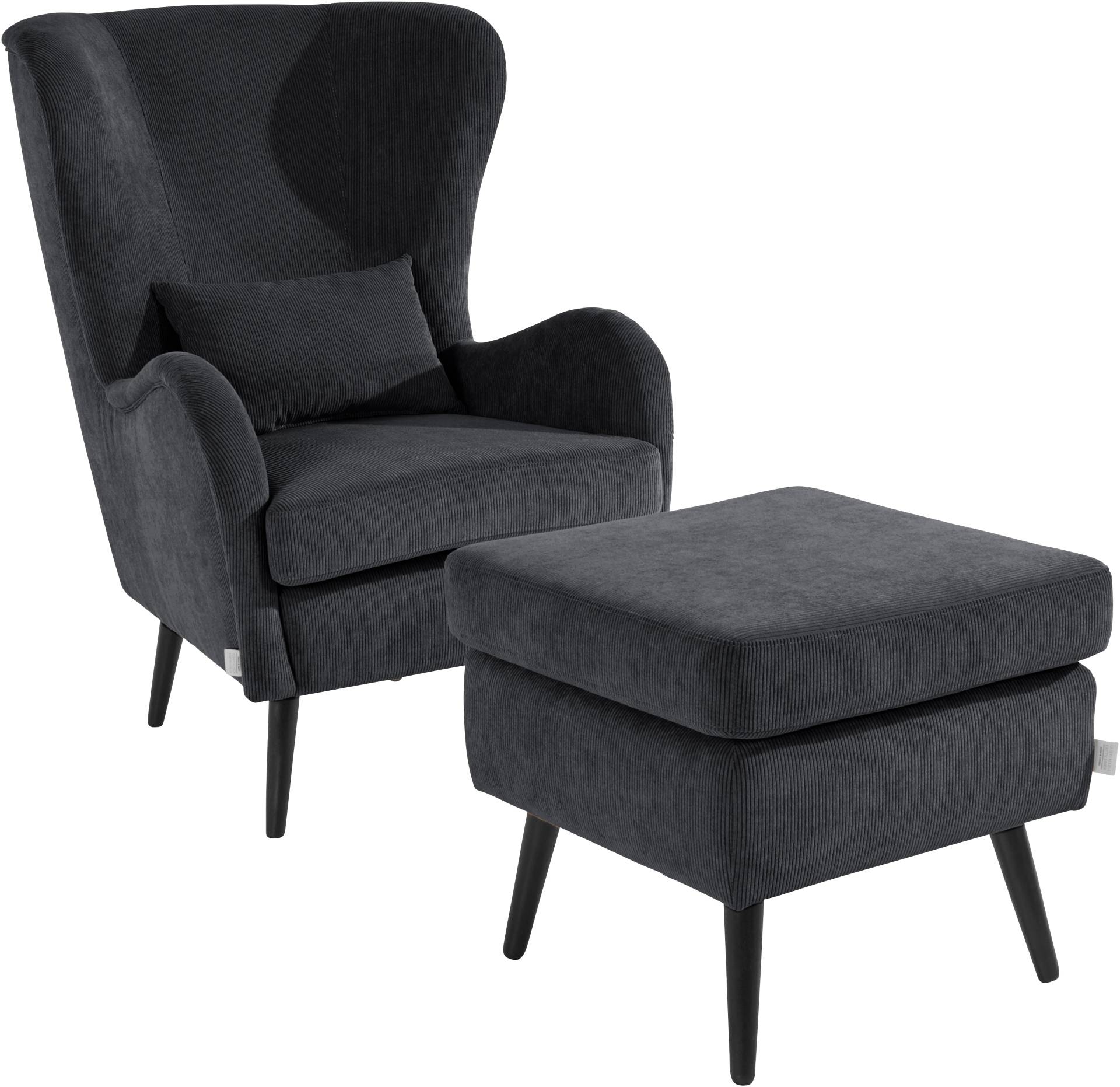 Guido Maria Kretschmer Home&Living Sessel »Salla«, wahlweise mit oder ohne Hocker; grosser Sessel: Masse B/T/H: 78/94/118cm Guido Maria Kretschmer Home&Living Sessel »Salla«, wahlweise mit oder ohne Hocker; grosser Sessel: Masse B/T/H: 78/94/118cm von Guido Maria Kretschmer Home&Living