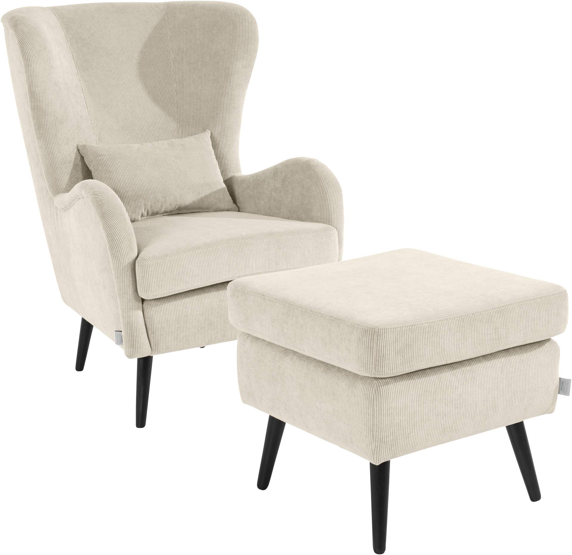 Guido Maria Kretschmer Home&Living Sessel »Salla«, wahlweise mit oder ohne Hocker; grosser Sessel: Masse B/T/H: 78/94/118cm Guido Maria Kretschmer Home&Living Sessel »Salla«, wahlweise mit oder ohne Hocker; grosser Sessel: Masse B/T/H: 78/94/118cm von Guido Maria Kretschmer Home&Living