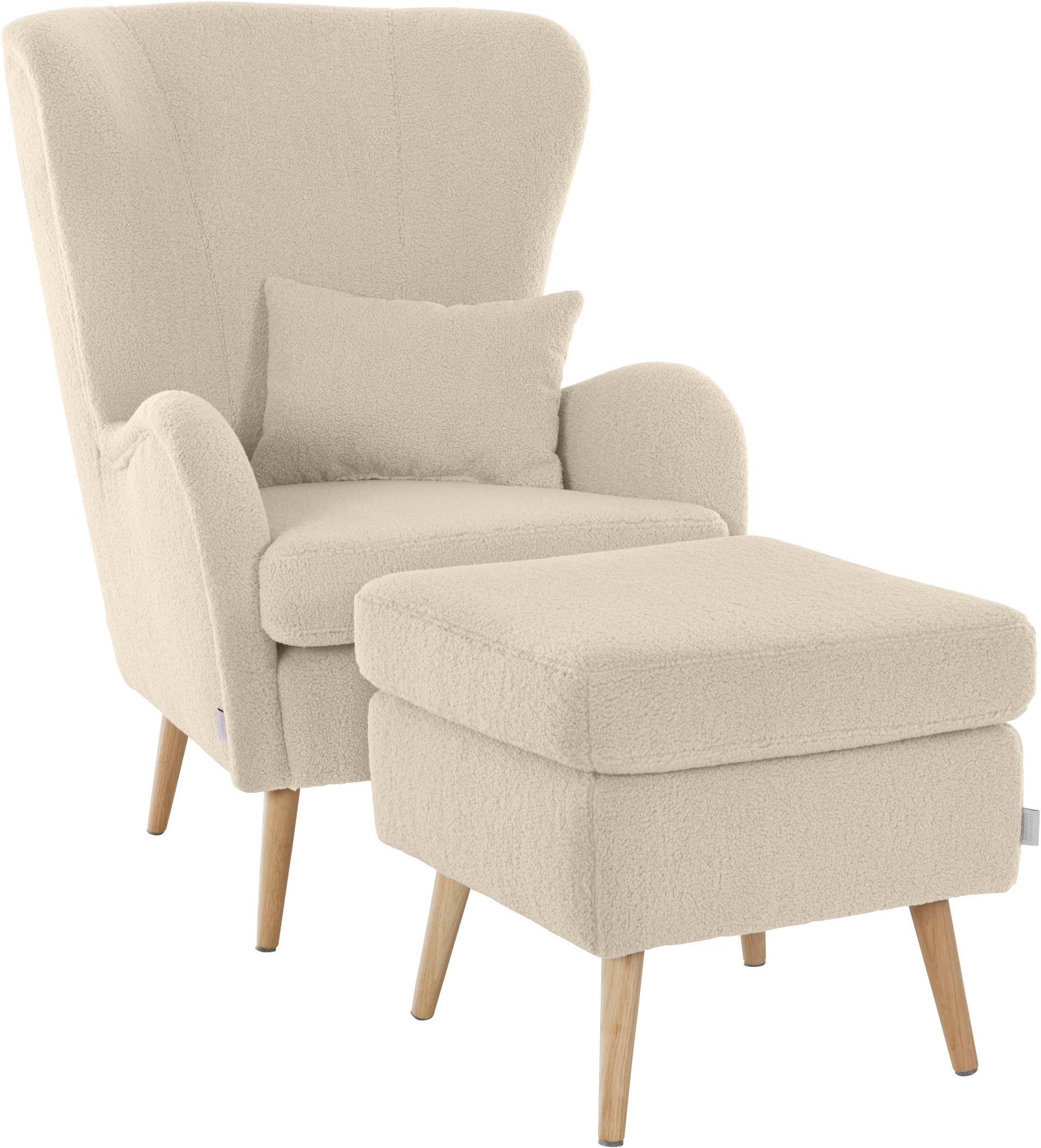 Guido Maria Kretschmer Home&Living Sessel »Sallito«, incl. Hocker, in 6 Bezugsqualitäten, Sessel B/T/H: 76/85/109 cm Guido Maria Kretschmer Home&Living Sessel »Sallito«, incl. Hocker, in 6 Bezugsqualitäten, Sessel B/T/H: 76/85/109 cm von Guido Maria Kretschmer Home&Living