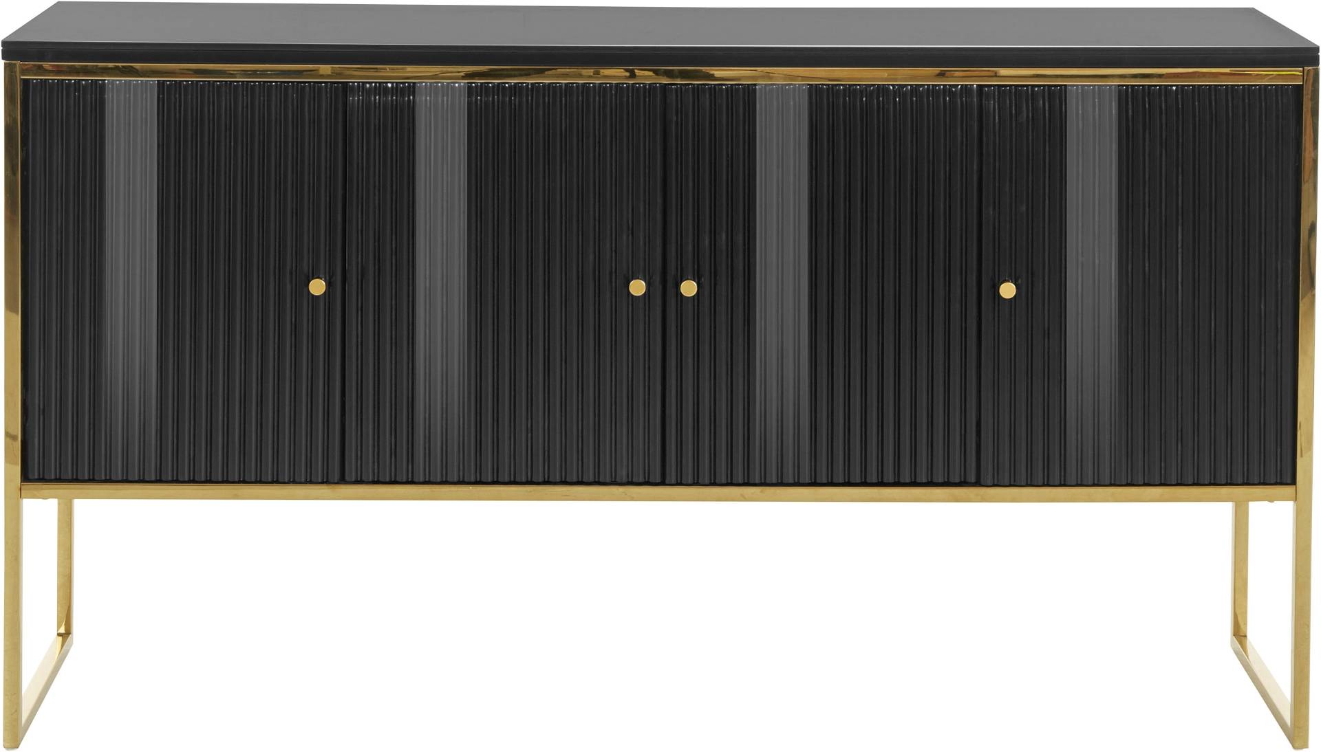 Guido Maria Kretschmer Home&Living Sideboard »Woodly«, modernes Design, mit goldfarbenen Absätzen, viel Stauraum Guido Maria Kretschmer Home&Living Sideboard »Woodly«, modernes Design, mit goldfarbenen Absätzen, viel Stauraum von Guido Maria Kretschmer Home&Living