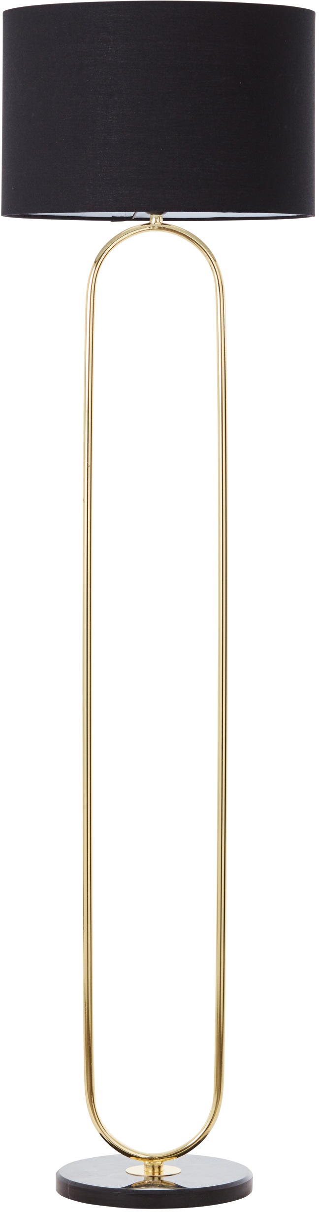 Guido Maria Kretschmer Home&Living Stehlampe »Zeria«, 1 flammig, Leuchtmittel E27   ohne Leuchtmittel, GMK Stehleuchte mit Fuss aus Marmor, Stoff-Schirm von Guido Maria Kretschmer Home&Living