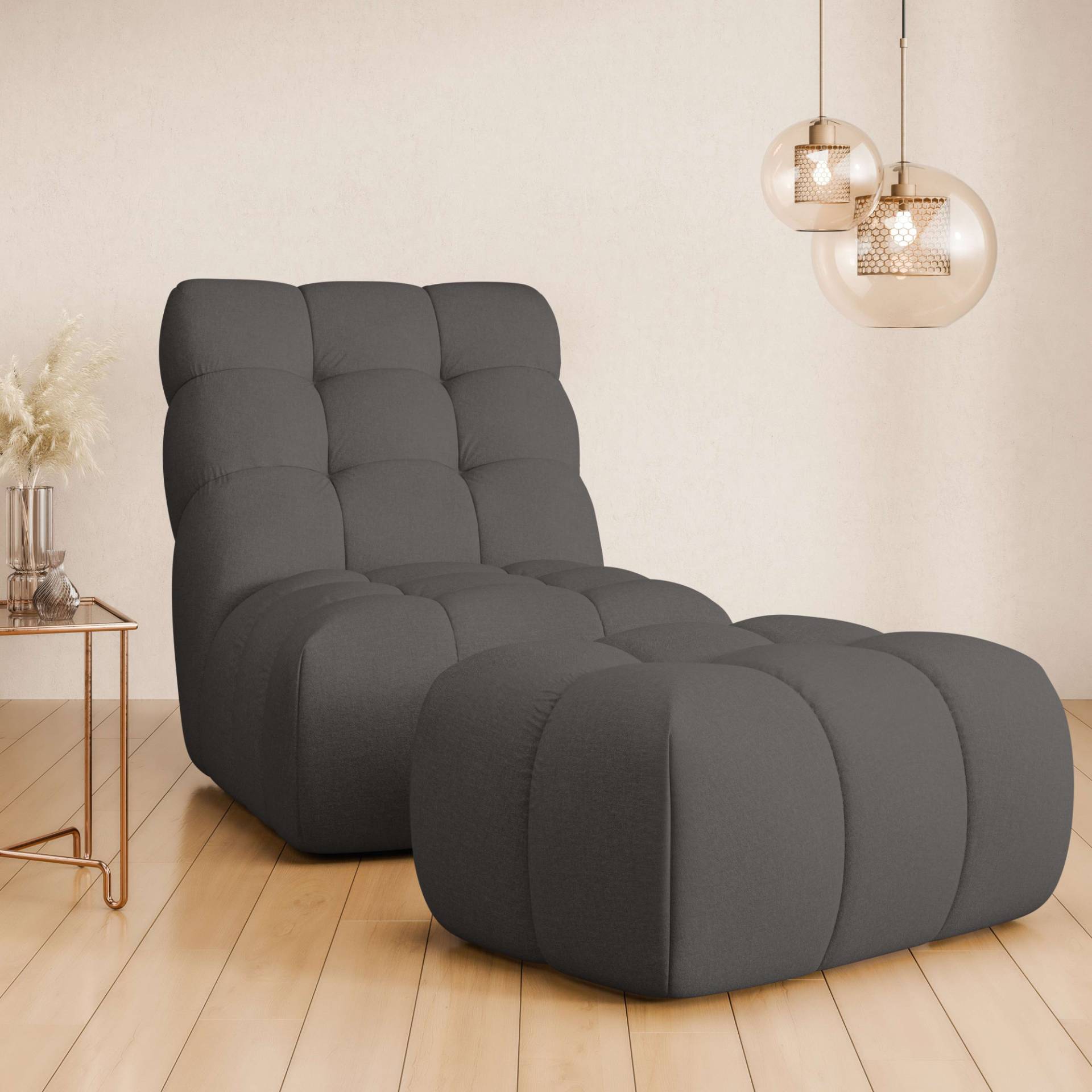 Guido Maria Kretschmer Home&Living XXL-Sessel »AURELIAN Loveseat XXL mit Hocker im Set, Lese-Sessel, Relaxsessel,«, mit Wellenunterfederung, Struktur fein, Struktur grob, Velours Guido Maria Kretschmer Home&Living XXL-Sessel »AURELIAN Loveseat XXL mit Hocker im Set, Lese-Sessel, Relaxsessel,«, mit Wellenunterfederung, Struktur fein, Struktur grob, Velours von Guido Maria Kretschmer Home&Living