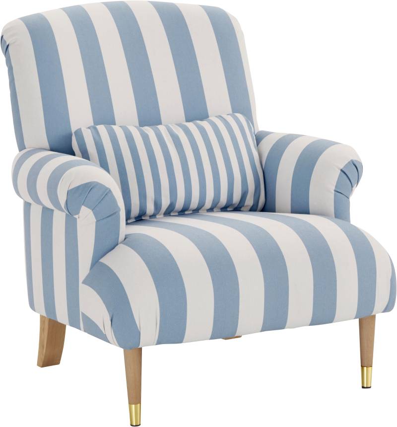 Guido Maria Kretschmer Home&Living XXL-Sessel »Cholet Sessel«, mit Zierkissen und Beinen aus Eiche, Bezugsqualität: Baumwollmix, Big von Guido Maria Kretschmer Home&Living