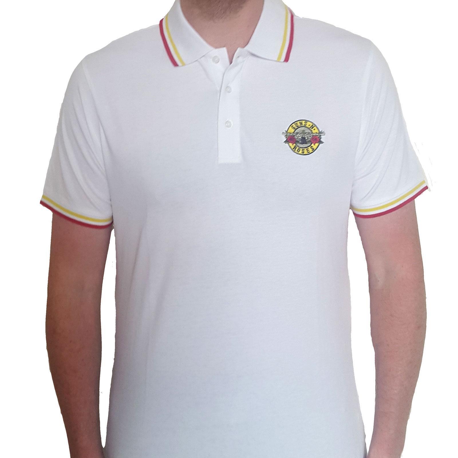 Classic Poloshirt Damen Weiss L von Guns N Roses