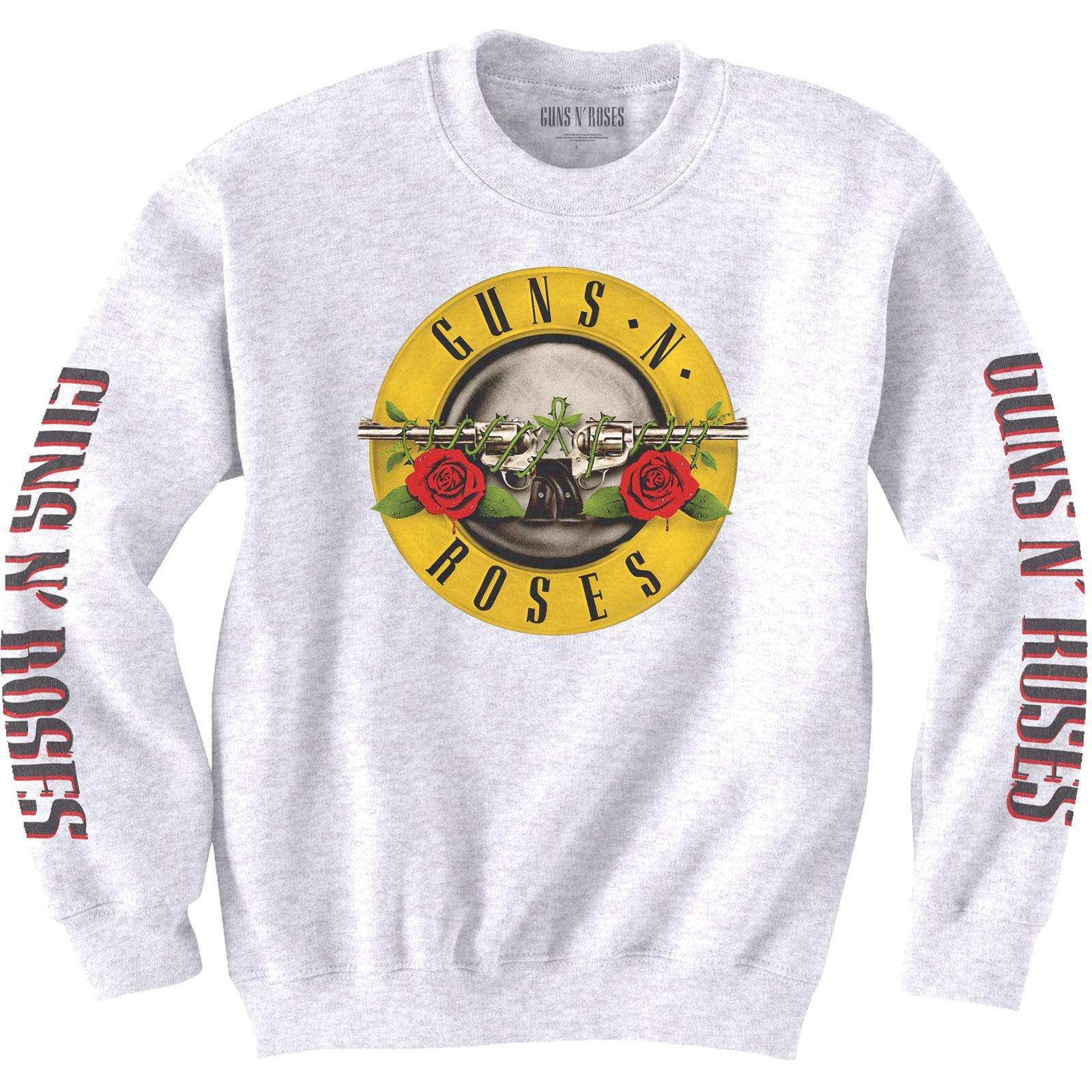 Classic Sweatshirt Logo Damen Weiss M von Guns N Roses