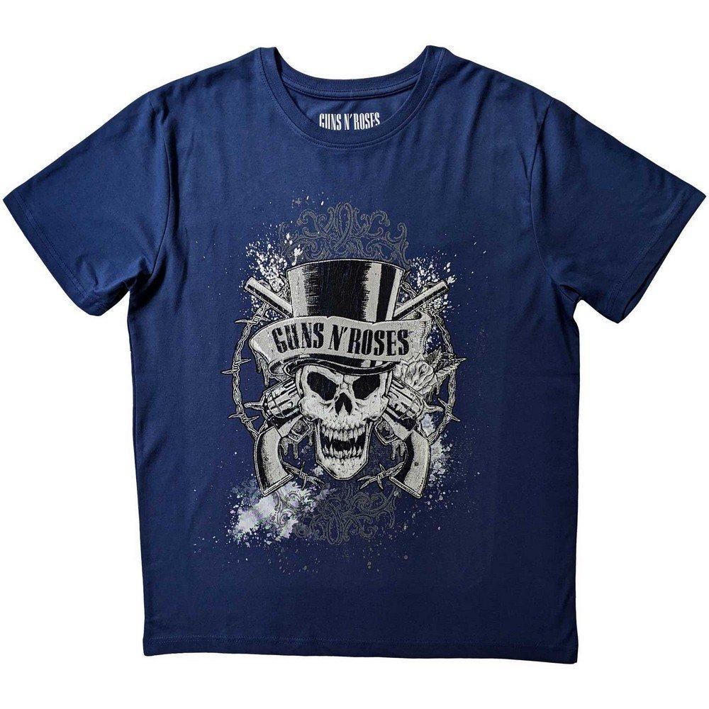 Faded Skull Tshirt Damen Blau S von Guns N Roses