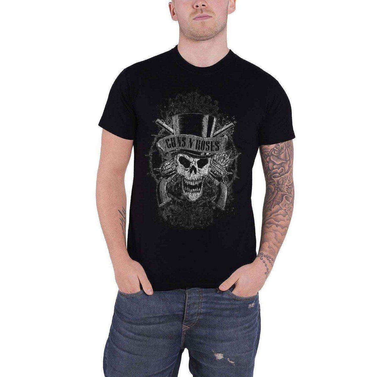 Faded Skull Tshirt Damen Schwarz L von Guns N Roses