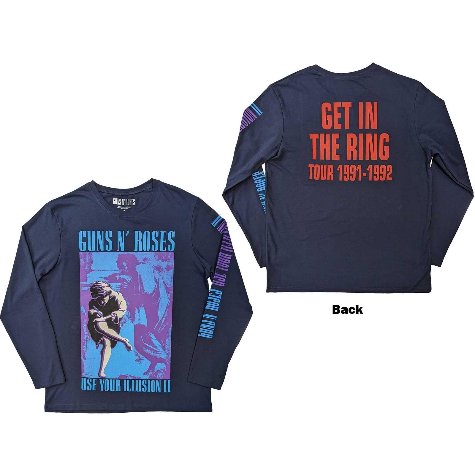 Get In The Ring Tour 19911992 Tshirt Langärmlig Damen Marine S von Guns N Roses