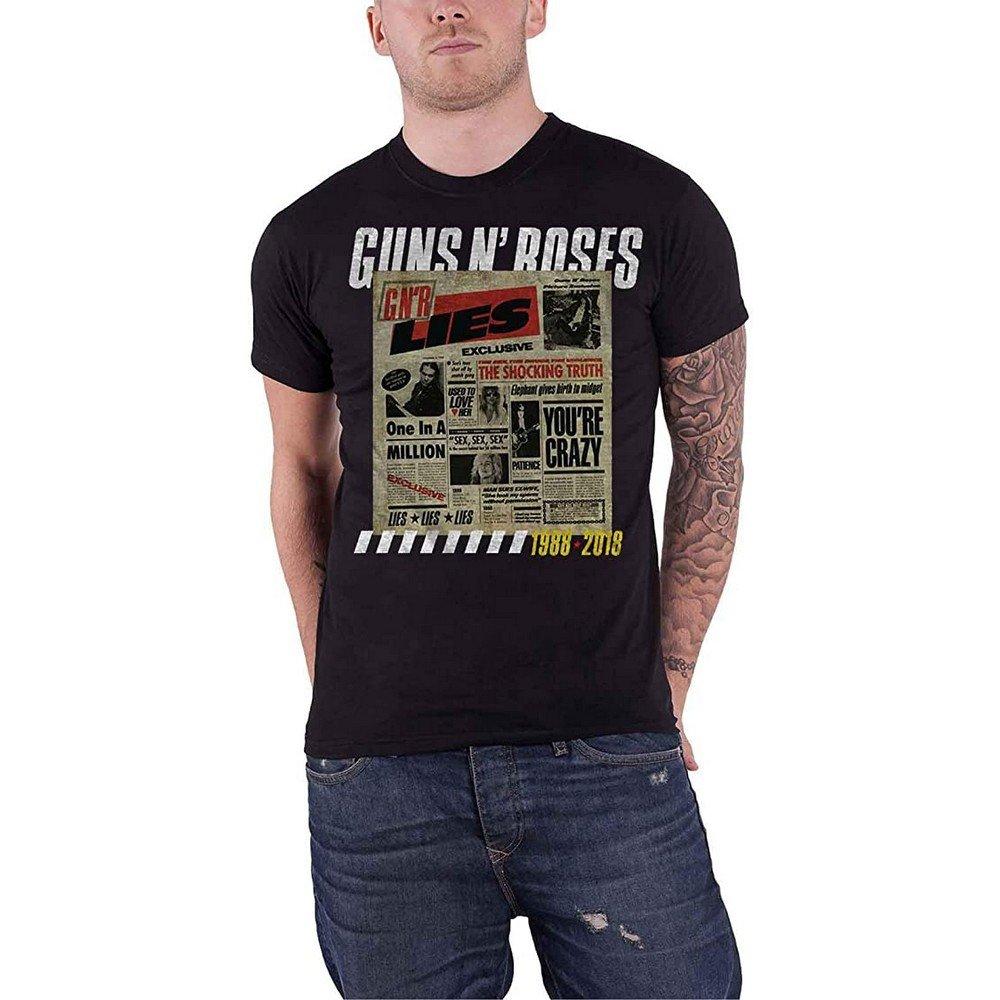 Lies Track List Tshirt Damen Schwarz XL von Guns N Roses