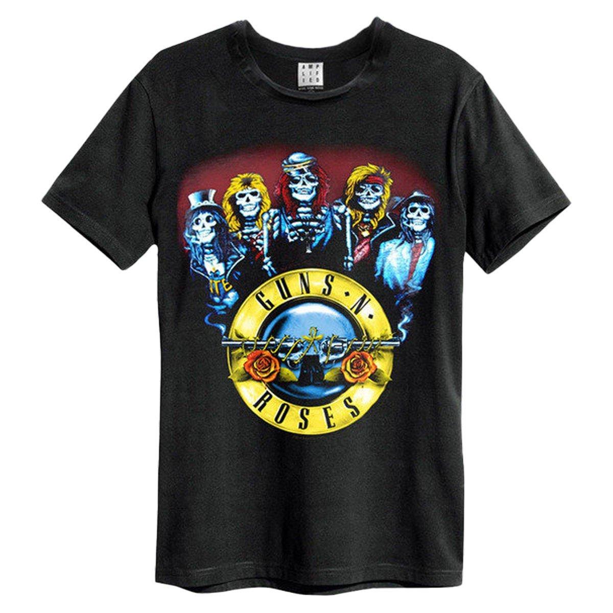 Skeleton Drum Tshirt Damen Schwarz M von Guns N Roses