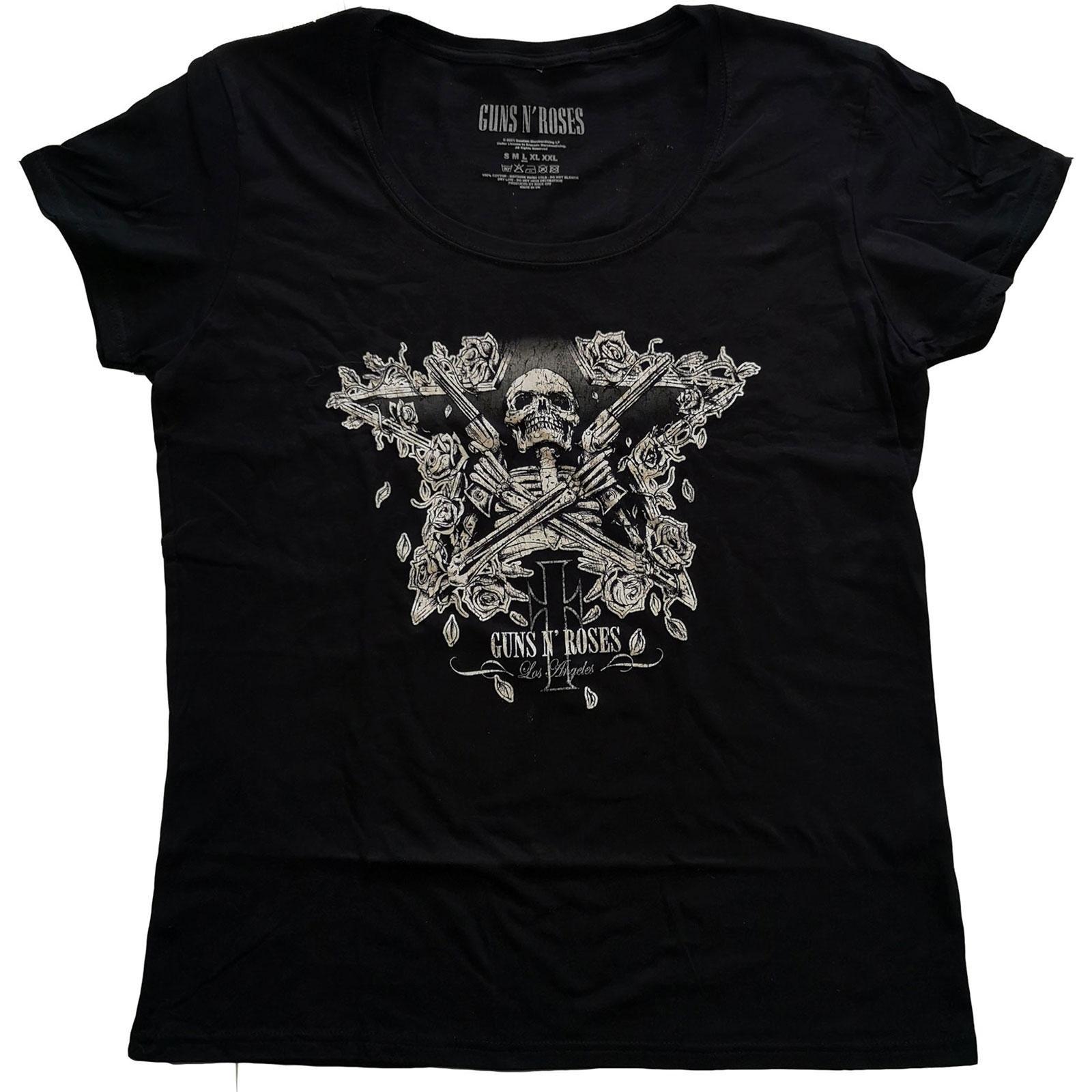 Skeleton Guns Tshirt Damen Schwarz M von Guns N Roses