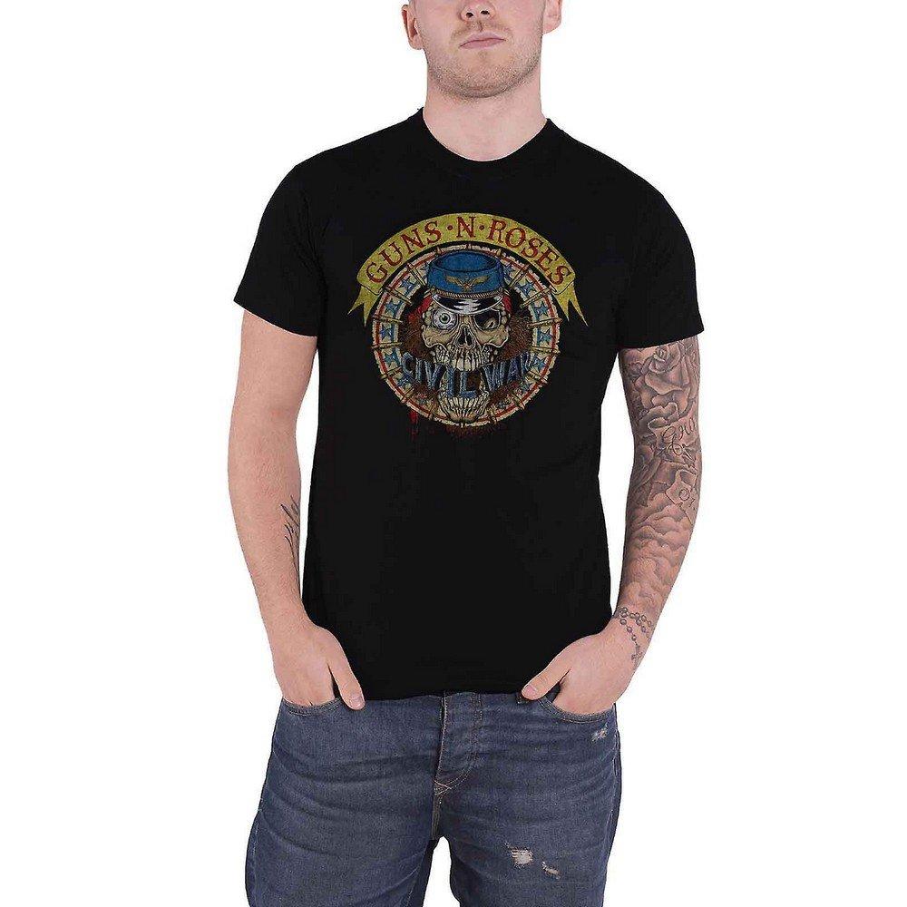 Skull Circle Tshirt Damen Schwarz XL von Guns N Roses