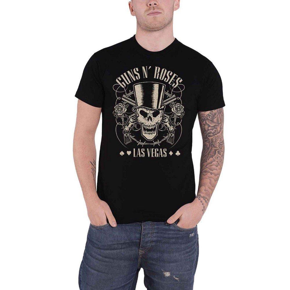 Top Hat, Skull & Pistols Las Vegas Tshirt Damen Schwarz L von Guns N Roses