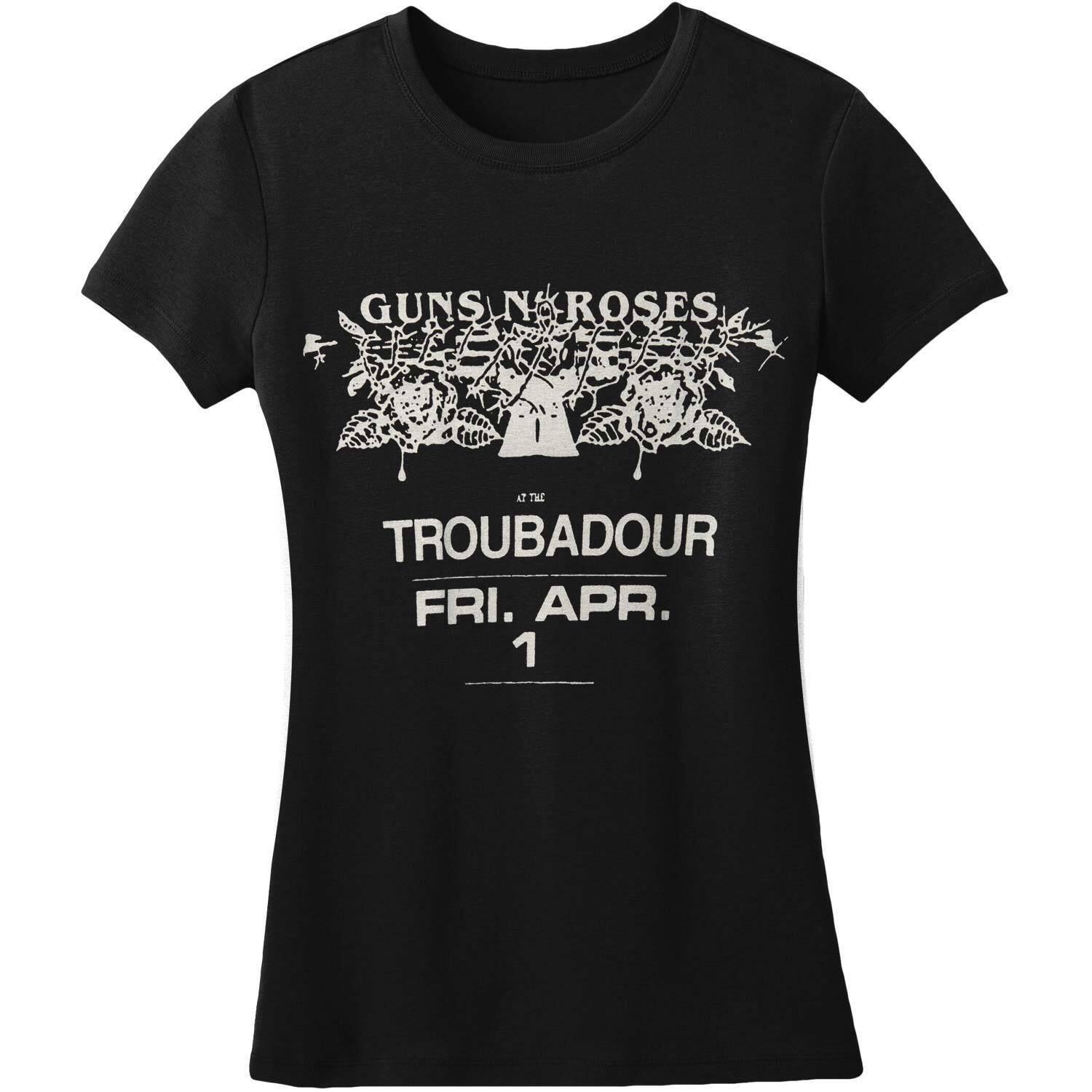 Troubadour Flyer Tshirt Damen Schwarz XL von Guns N Roses