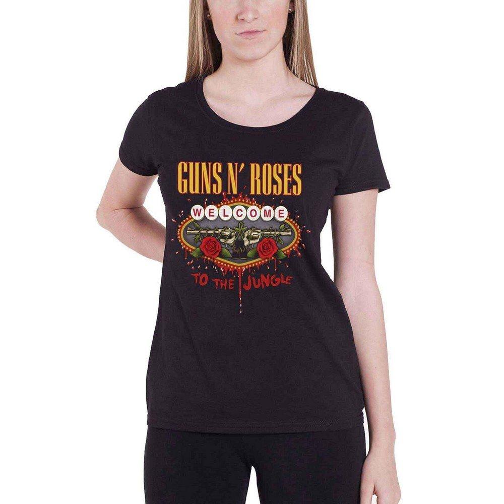 Welcome To The Jungle Tshirt Damen Schwarz XL von Guns N Roses