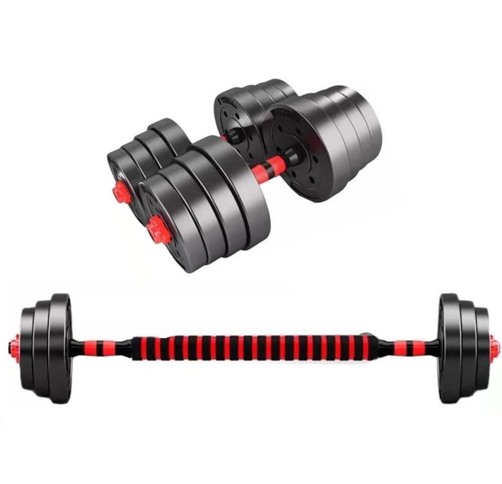 GymUniverse 40kg 3 in 1 Hantelset Kurzhanteln + Langh. Supergrip Version aus Zement und Eisen GymUniverse 40kg 3 in 1 Hantelset Kurzhanteln + Langh. Supergrip Version aus Zement und Eisen von Gym Universe