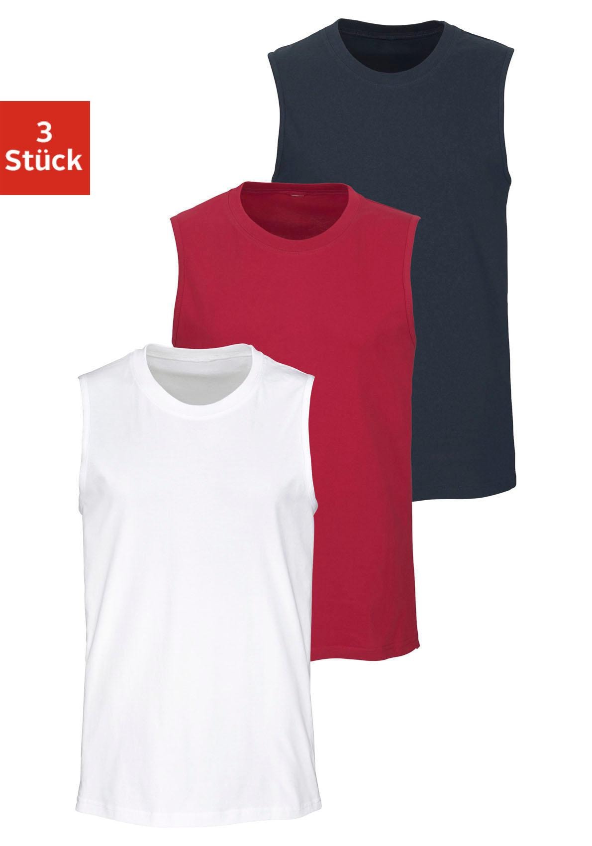 H.I.S Muscleshirt, (Packung, 3 tlg.), mit Rundhalsausschnitt von H.I.S