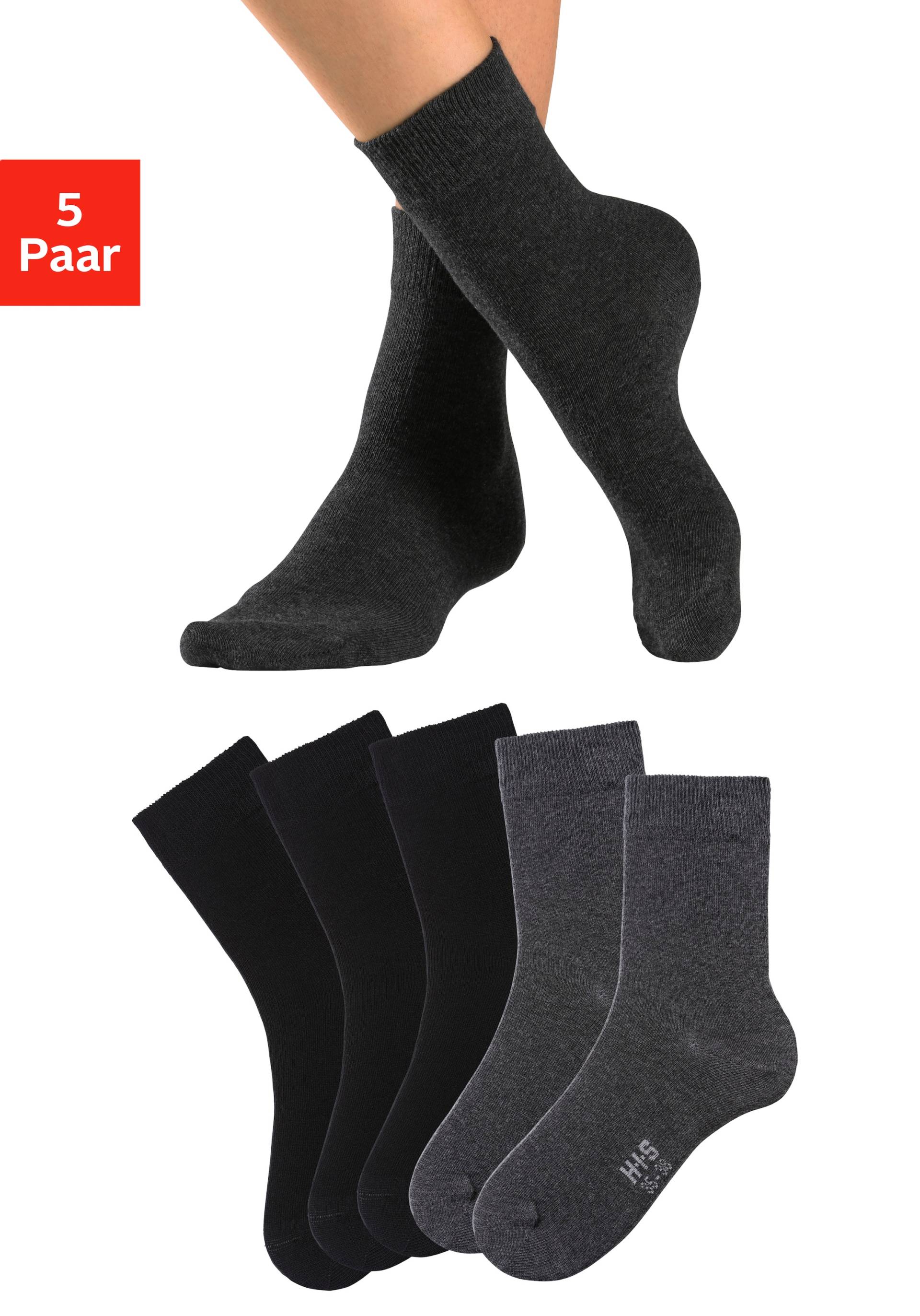 H.I.S Basicsocken, (Packung, 5 Paar) von H.I.S